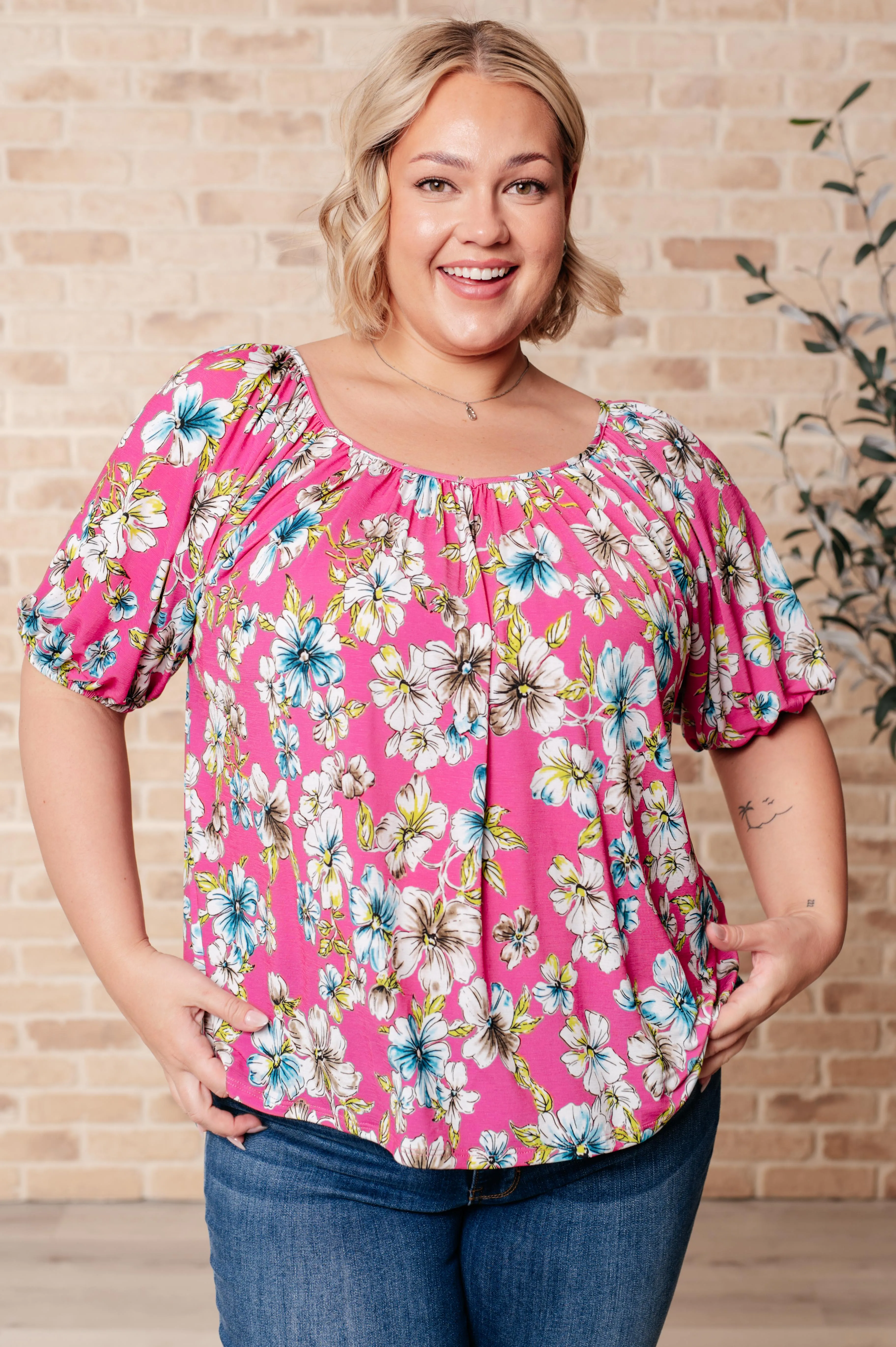 Bloom So Bright Floral Top sold by Roxie’s Picks