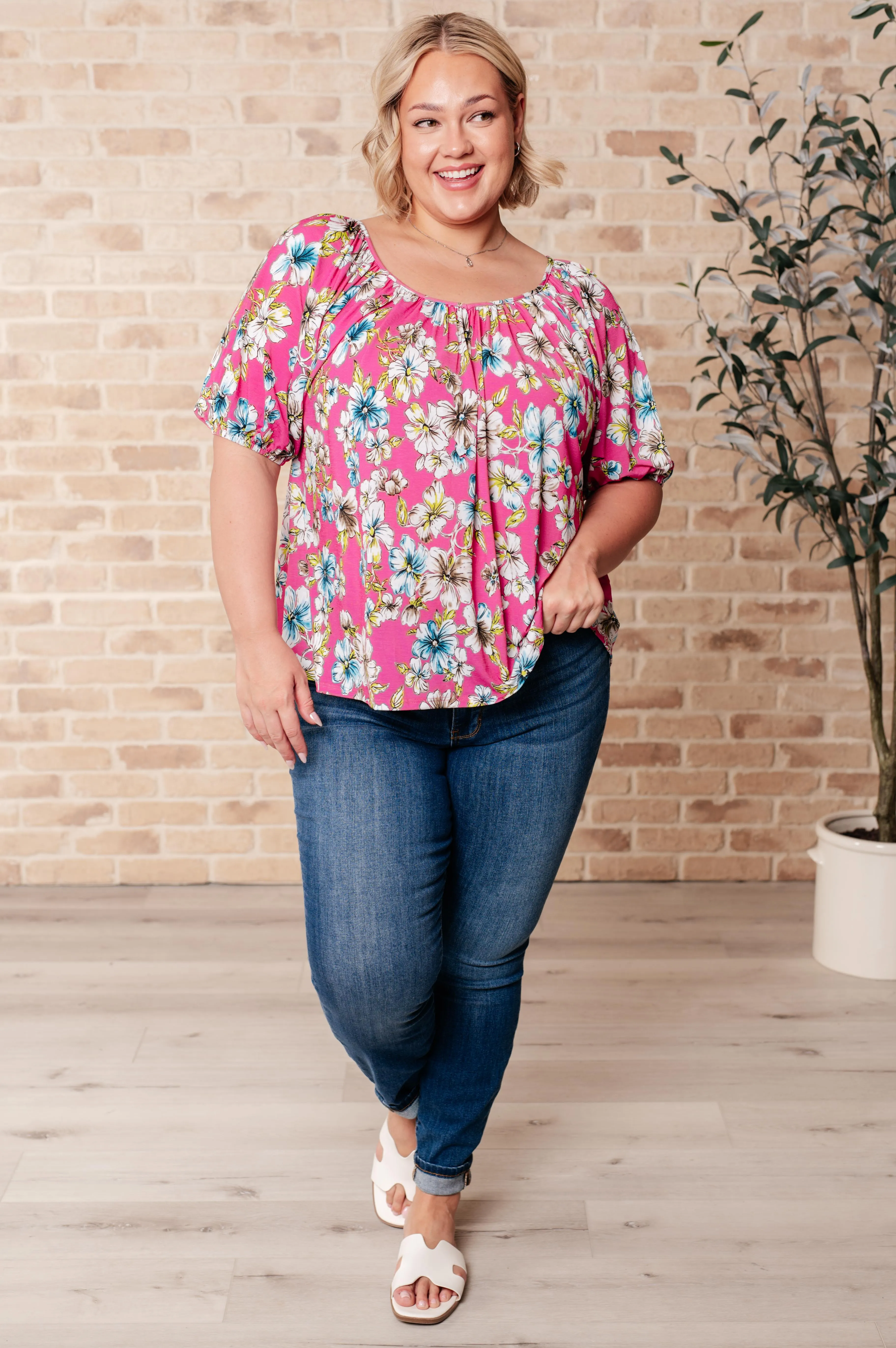 Bloom So Bright Floral Top sold by Roxie’s Picks product image thumbnail 3