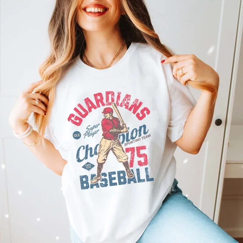 Guardians Vintage Baseball Team Tee sold by Roxie’s Picks