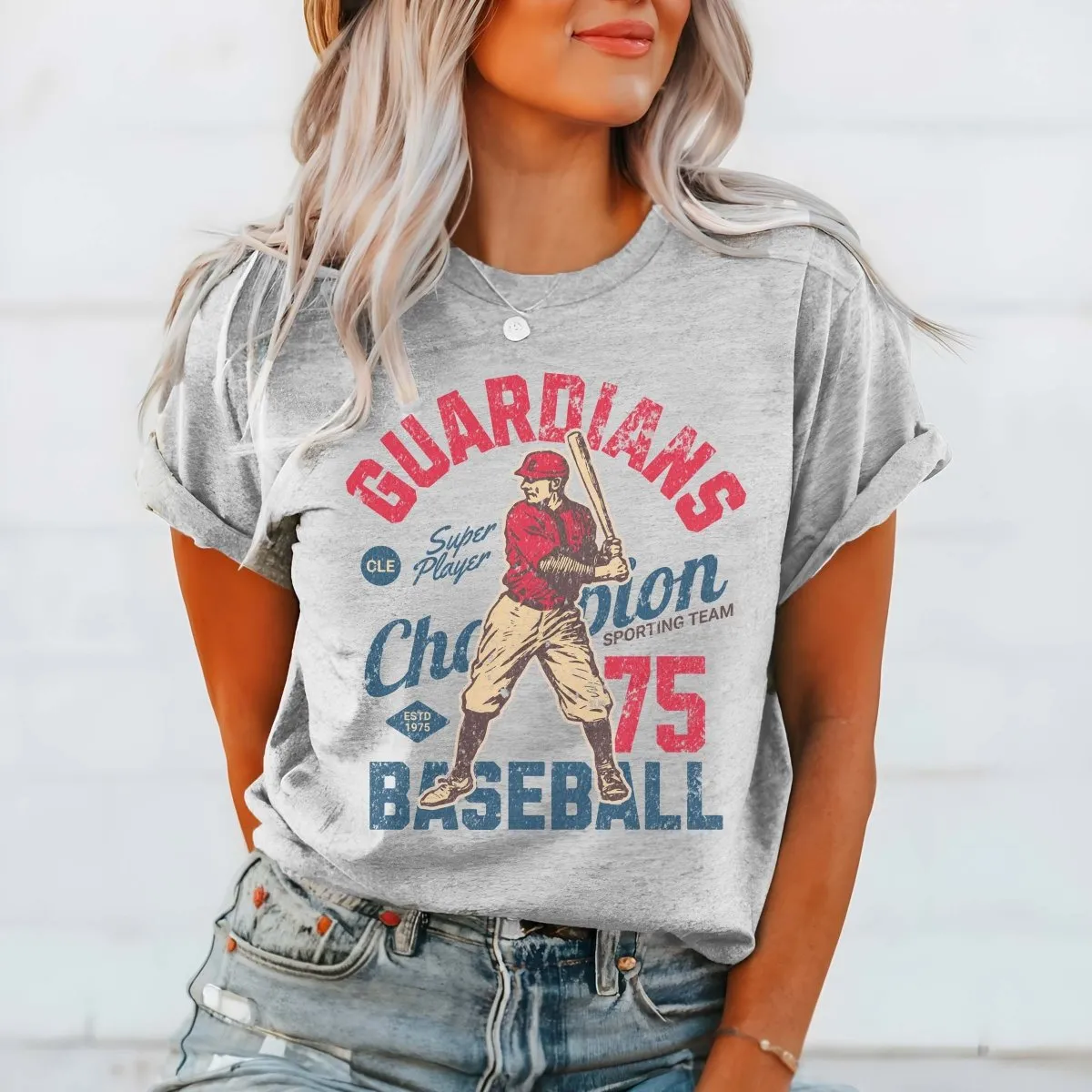Guardians Vintage Baseball Team Tee sold by Roxie’s Picks product image thumbnail 2
