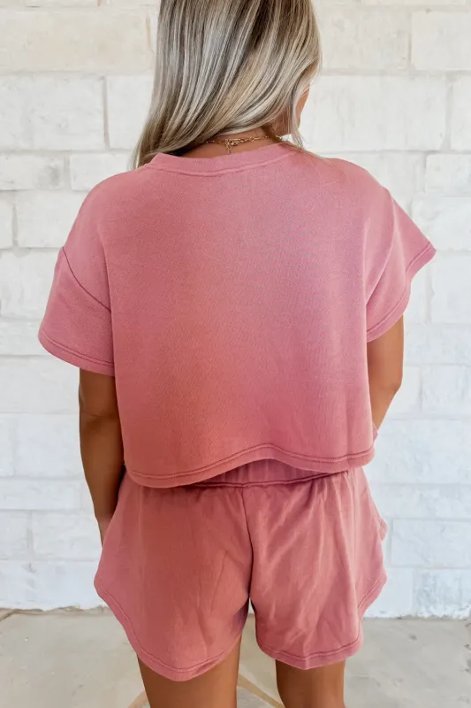 Blossom 2pcs Cropped Tee and Ruffle High Waist Skort Set sold by Roxie’s Picks