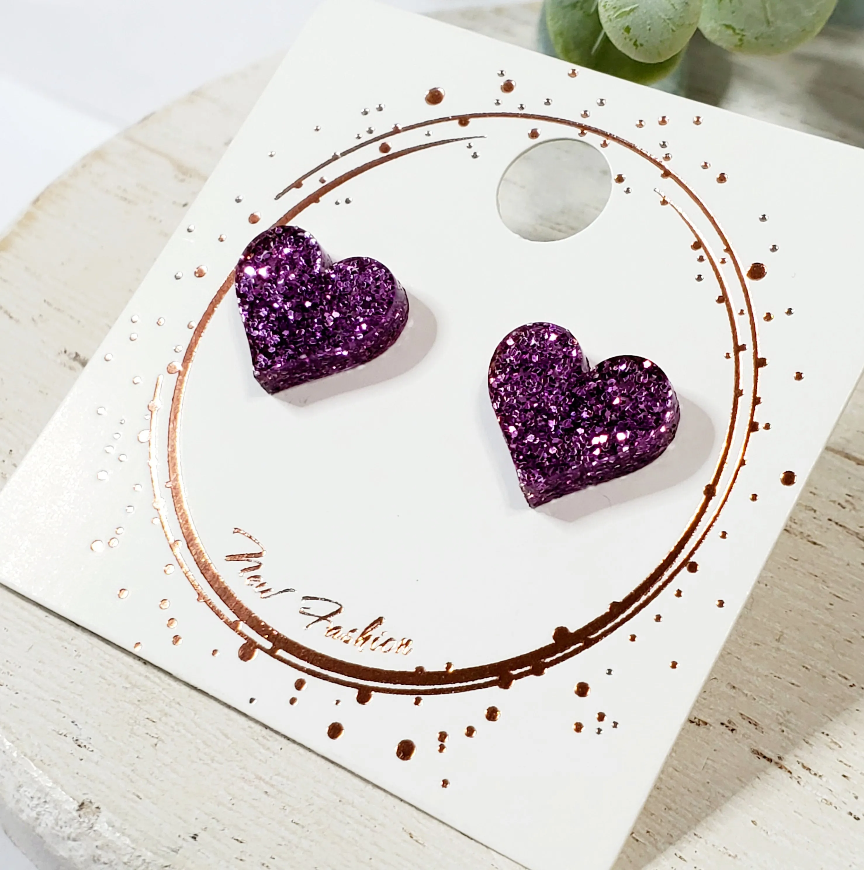 Acrylic Heart Studs | Style 8 sold by Roxie’s Picks product image thumbnail 2