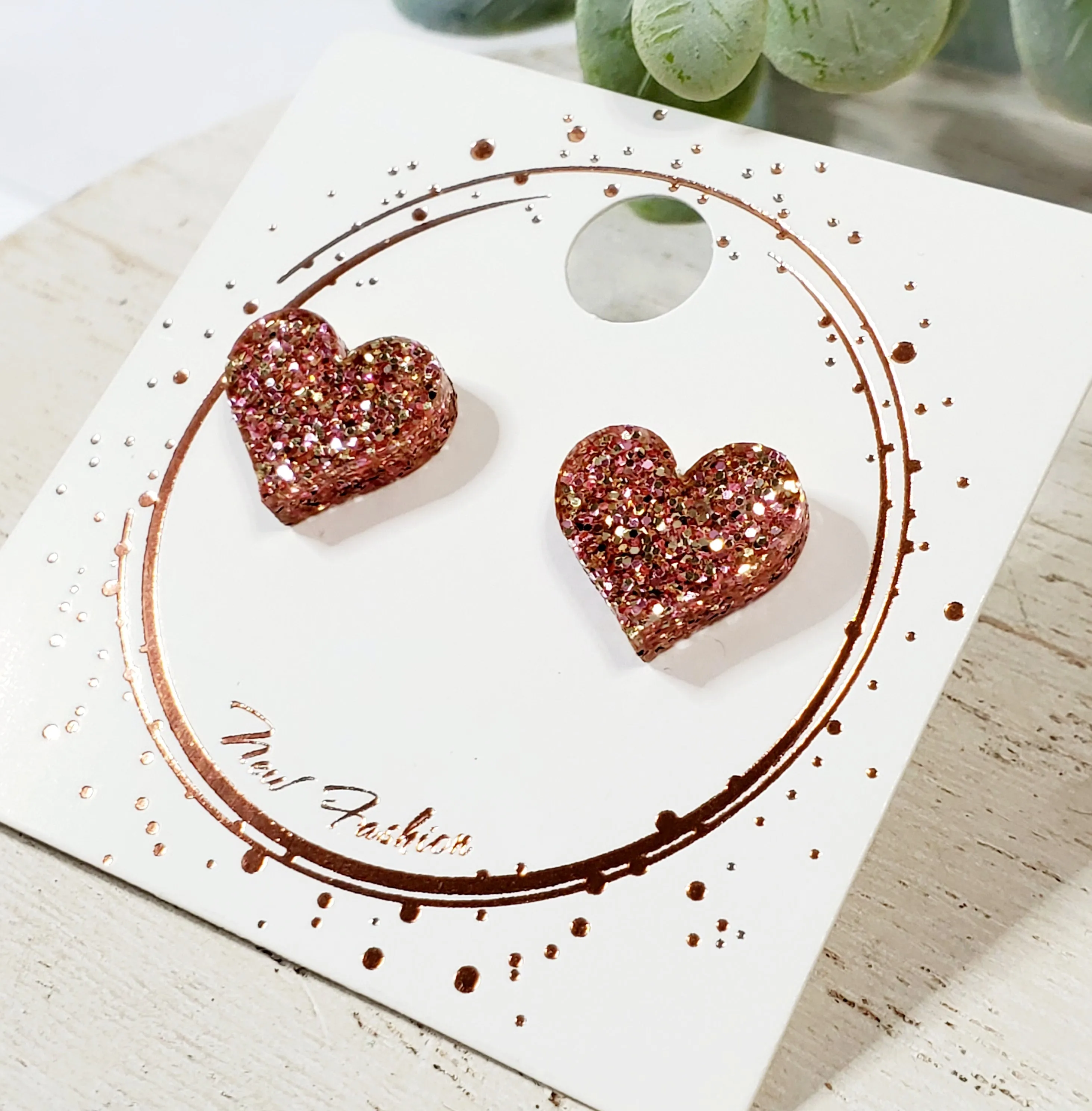 Acrylic Heart Studs | Style 7 sold by Roxie’s Picks product image thumbnail 2