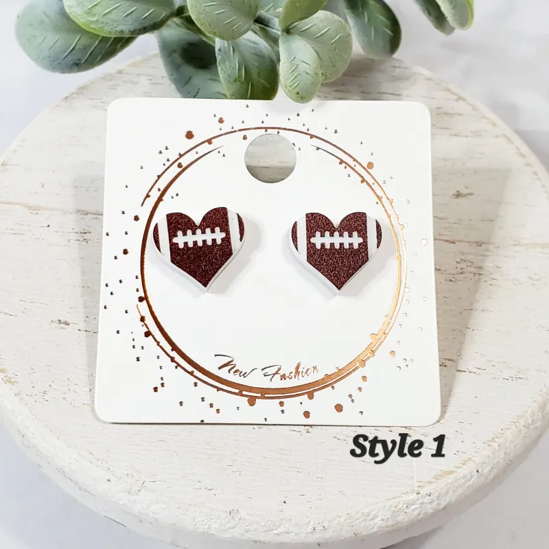Acrylic Heart Studs | Style 1 sold by Roxie’s Picks