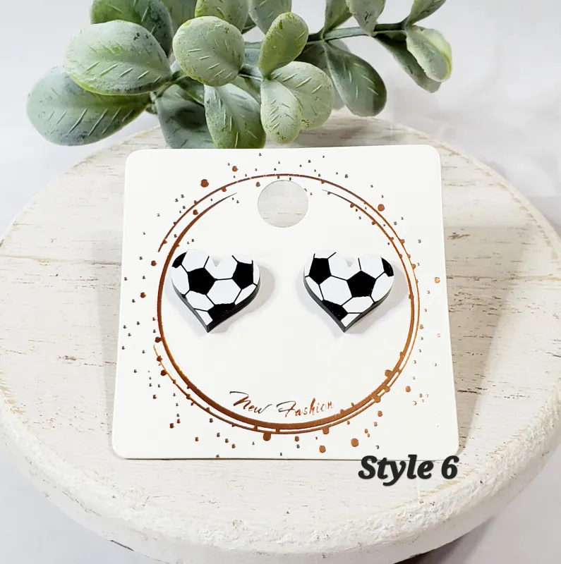 Acrylic Heart Studs | Style 6 sold by Roxie’s Picks