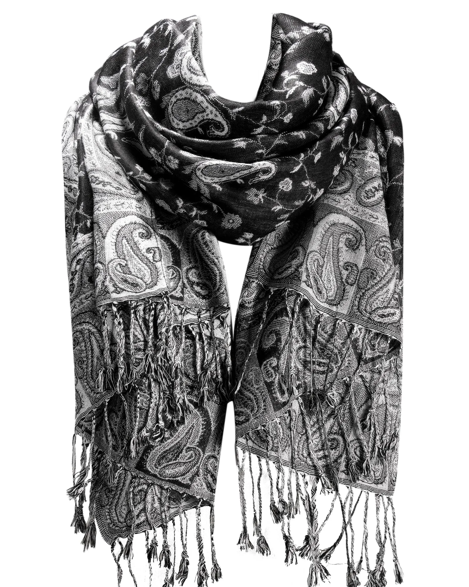 FURTALK Reversible Paisley Pashmina Shawl Wraps for Women Soft Exotic Indian Rave Scarf for Evening Dress Festival Scarves sold by Roxie’s Picks