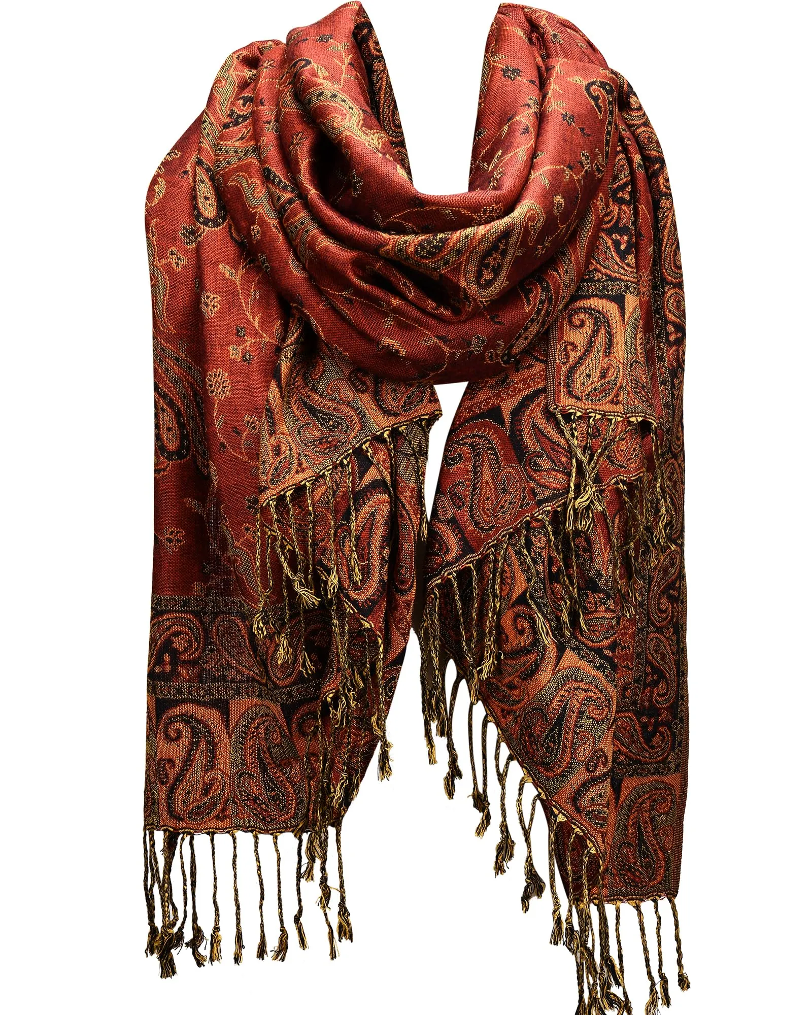 FURTALK Reversible Paisley Pashmina Shawl Wraps for Women Soft Exotic Indian Rave Scarf for Evening Dress Festival Scarves sold by Roxie’s Picks product image thumbnail 2
