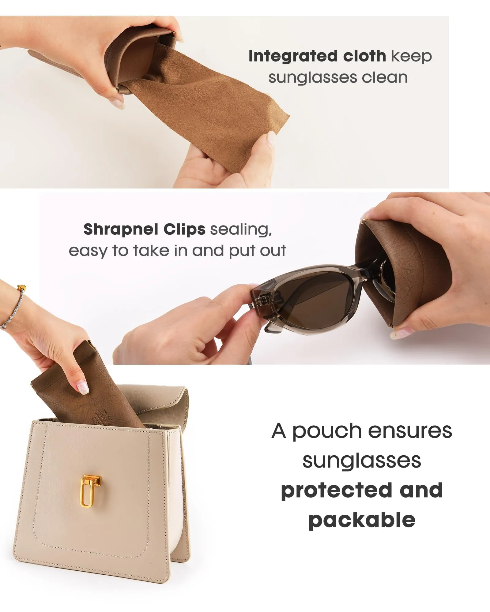 FURTALK Oval Sunglasses for Women Men Cat Eye 90s Vintage Trendy Sunnies Polarized UV Protection Sun Glasses FT8207 sold by Roxie’s Picks product image thumbnail 4