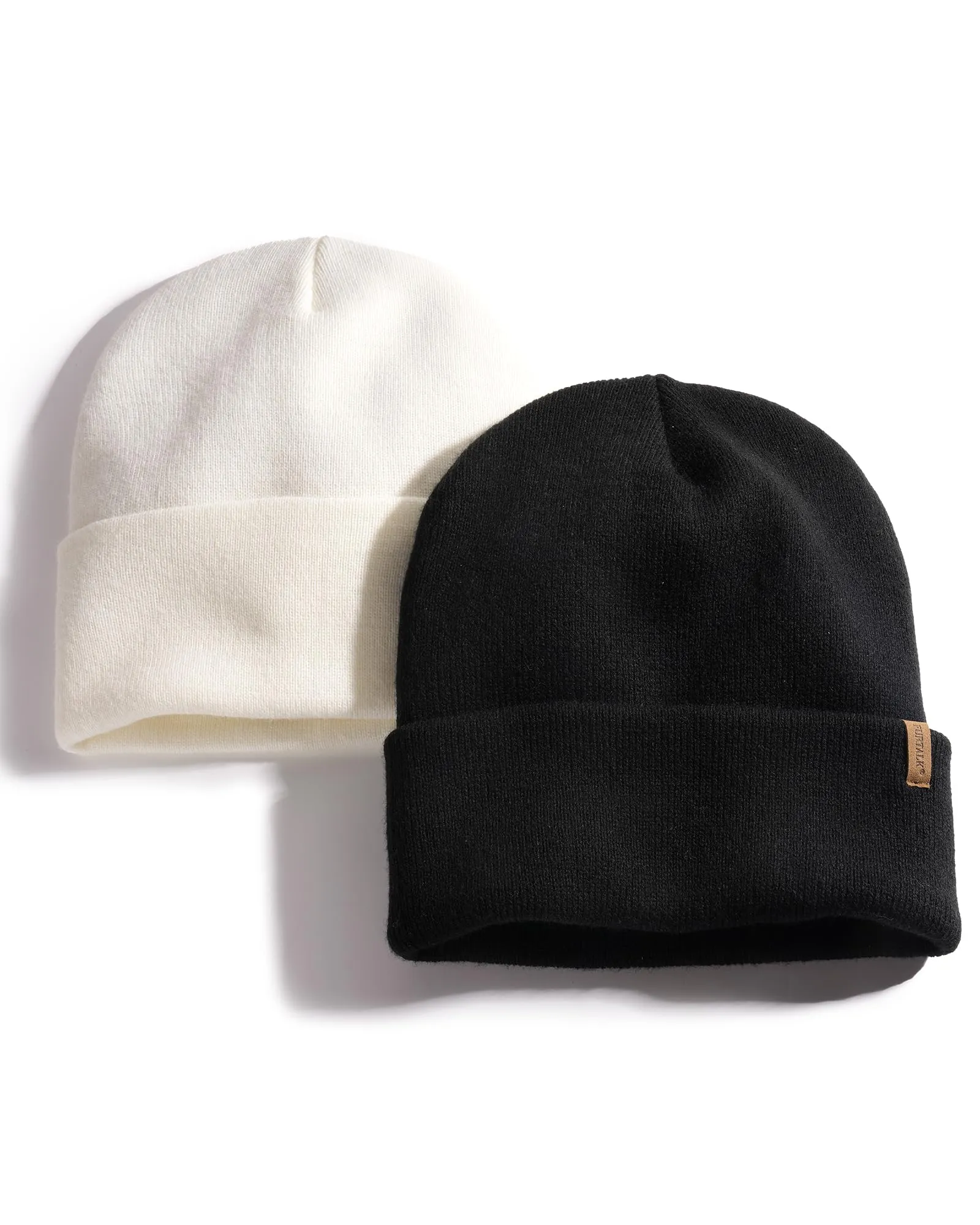 FURTALK Beanies Hats Men Women Unisex Cuffed Winter Hat Plain Warm Beanies Skull Cap 2 Pack sold by Roxie’s Picks product image thumbnail 3