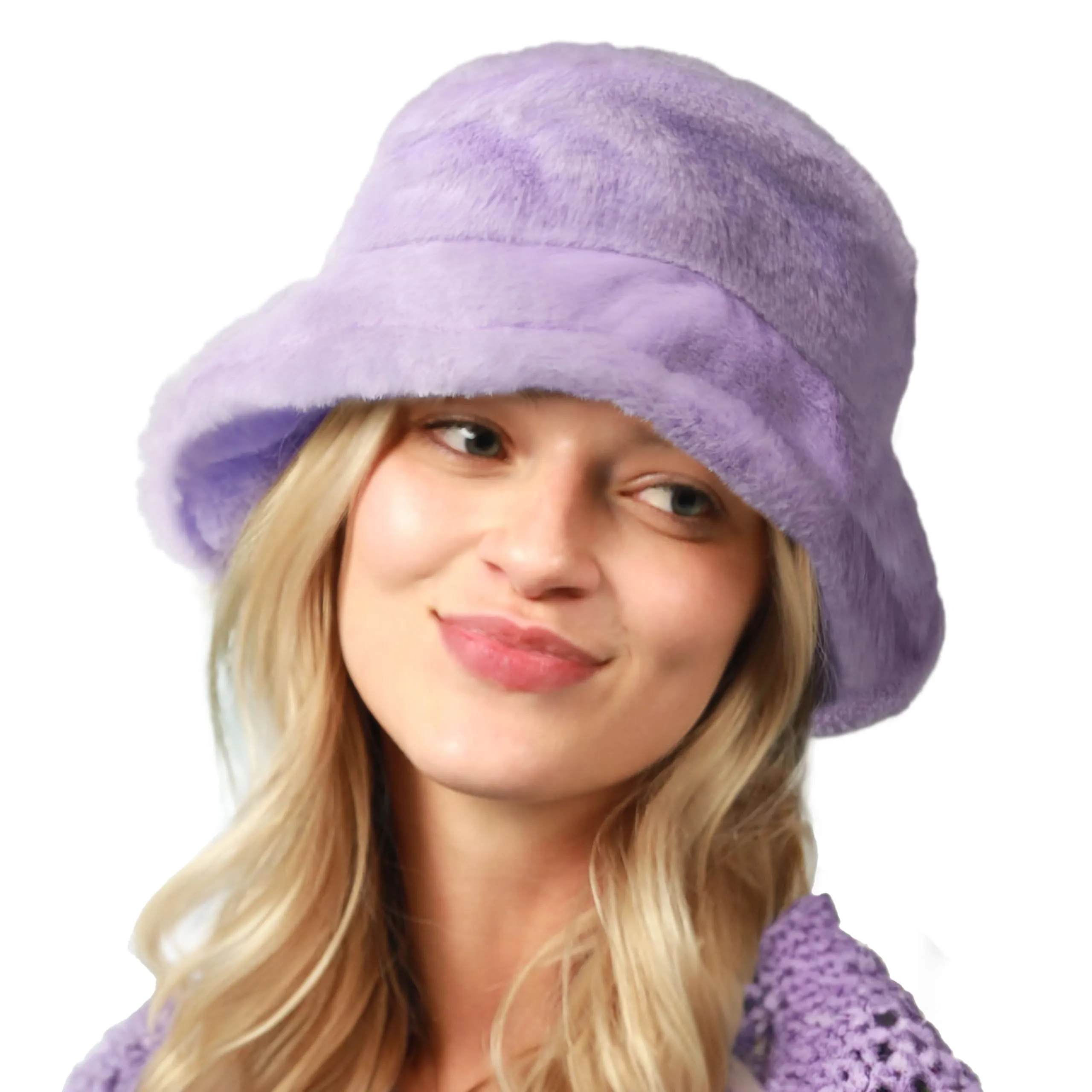 CHOK.LIDS Everyday Winter Fur Bucket Hat Unisex Trendy Soft Fluffy Warm Lightweight Fleece Fisherman Cap for Women Men sold by Roxie’s Picks product image thumbnail 4