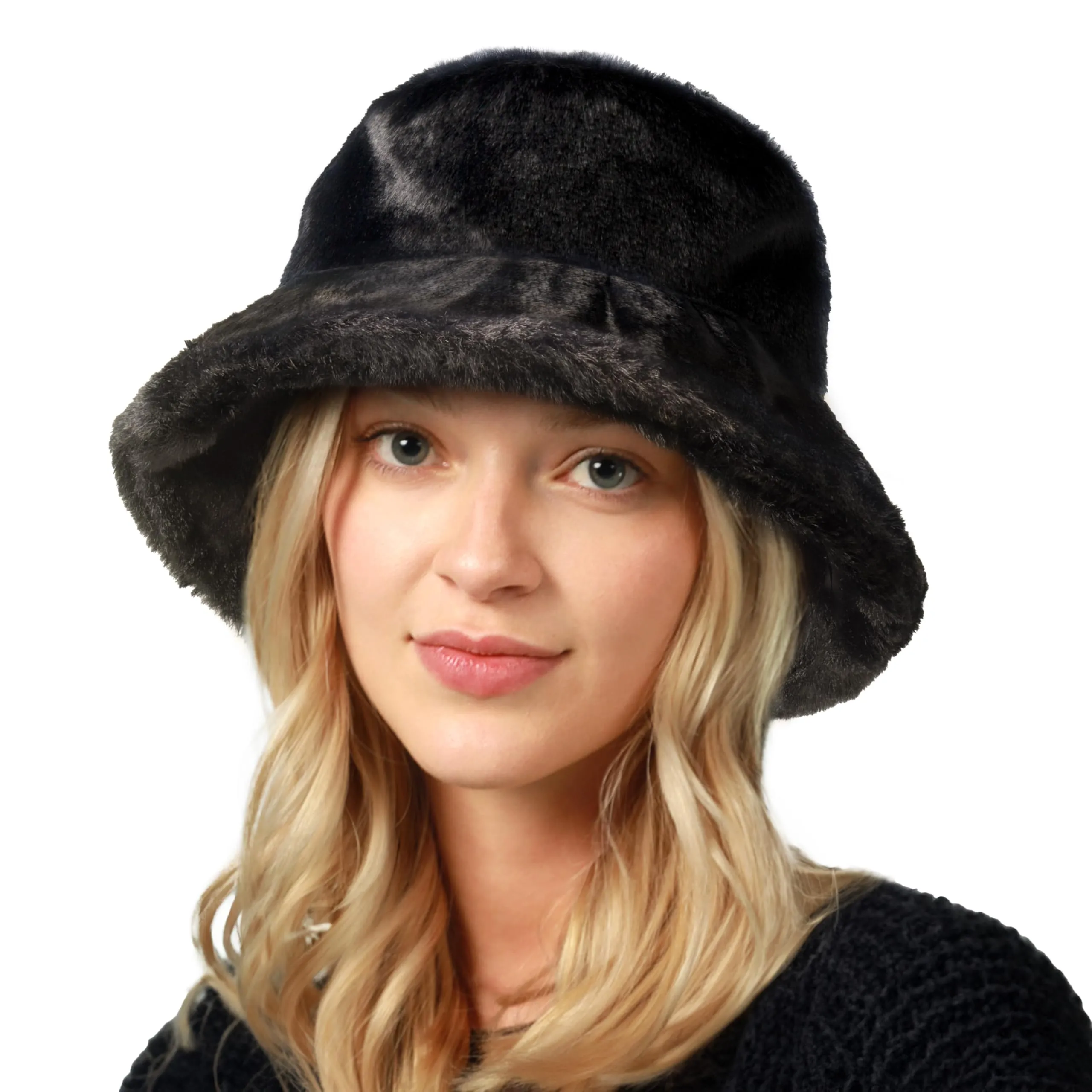 CHOK.LIDS Everyday Winter Fur Bucket Hat Unisex Trendy Soft Fluffy Warm Lightweight Fleece Fisherman Cap for Women Men sold by Roxie’s Picks product image thumbnail 3