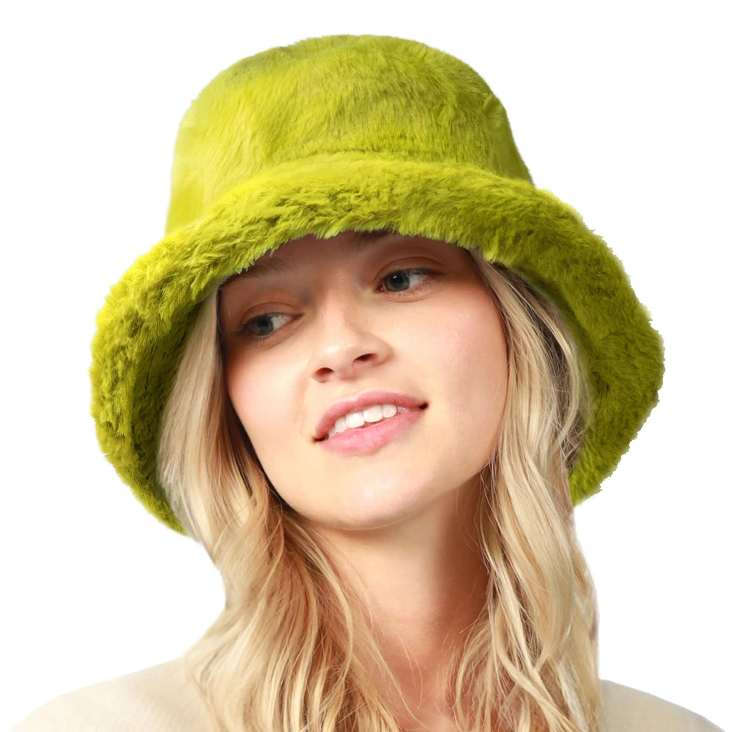 CHOK.LIDS Everyday Winter Fur Bucket Hat Unisex Trendy Soft Fluffy Warm Lightweight Fleece Fisherman Cap for Women Men sold by Roxie’s Picks