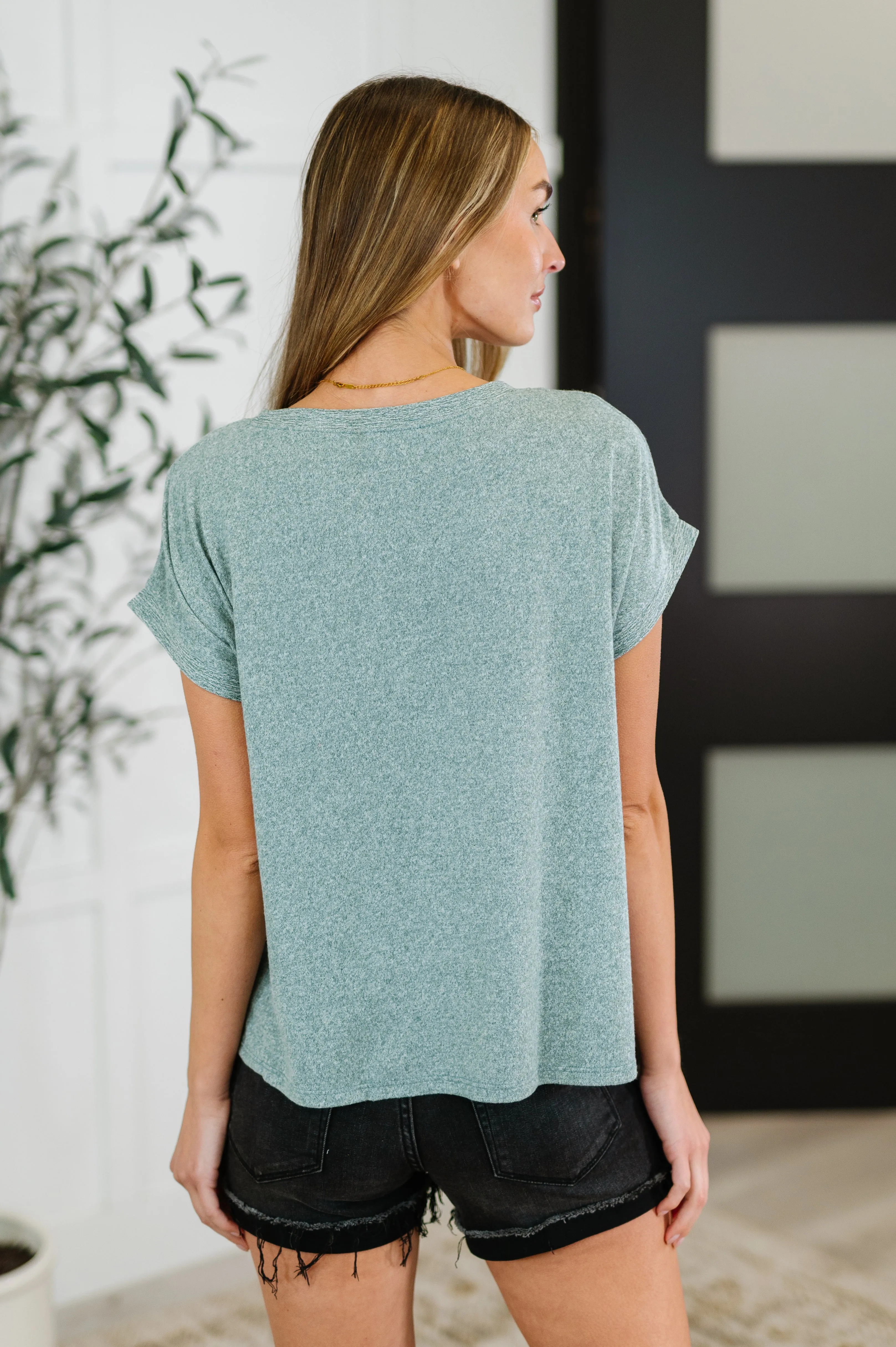 Heathered Harmony Basic Tee in Ash Jade sold by Roxie’s Picks product image thumbnail 5