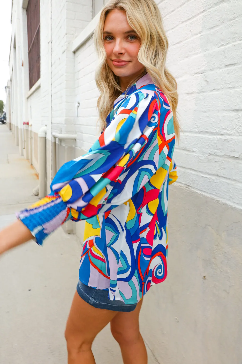 Best in Bold Abstract Print CURVY Top - FINAL SALE sold by Roxie’s Picks product image thumbnail 3