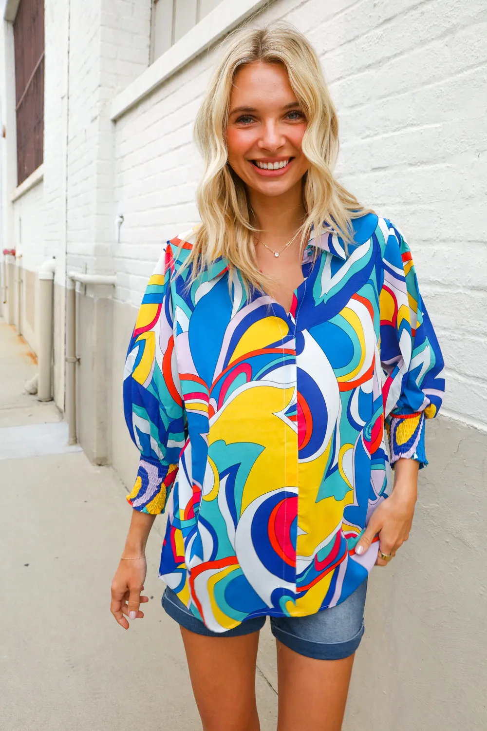 Best in Bold Abstract Print CURVY Top - FINAL SALE sold by Roxie’s Picks product image thumbnail 4