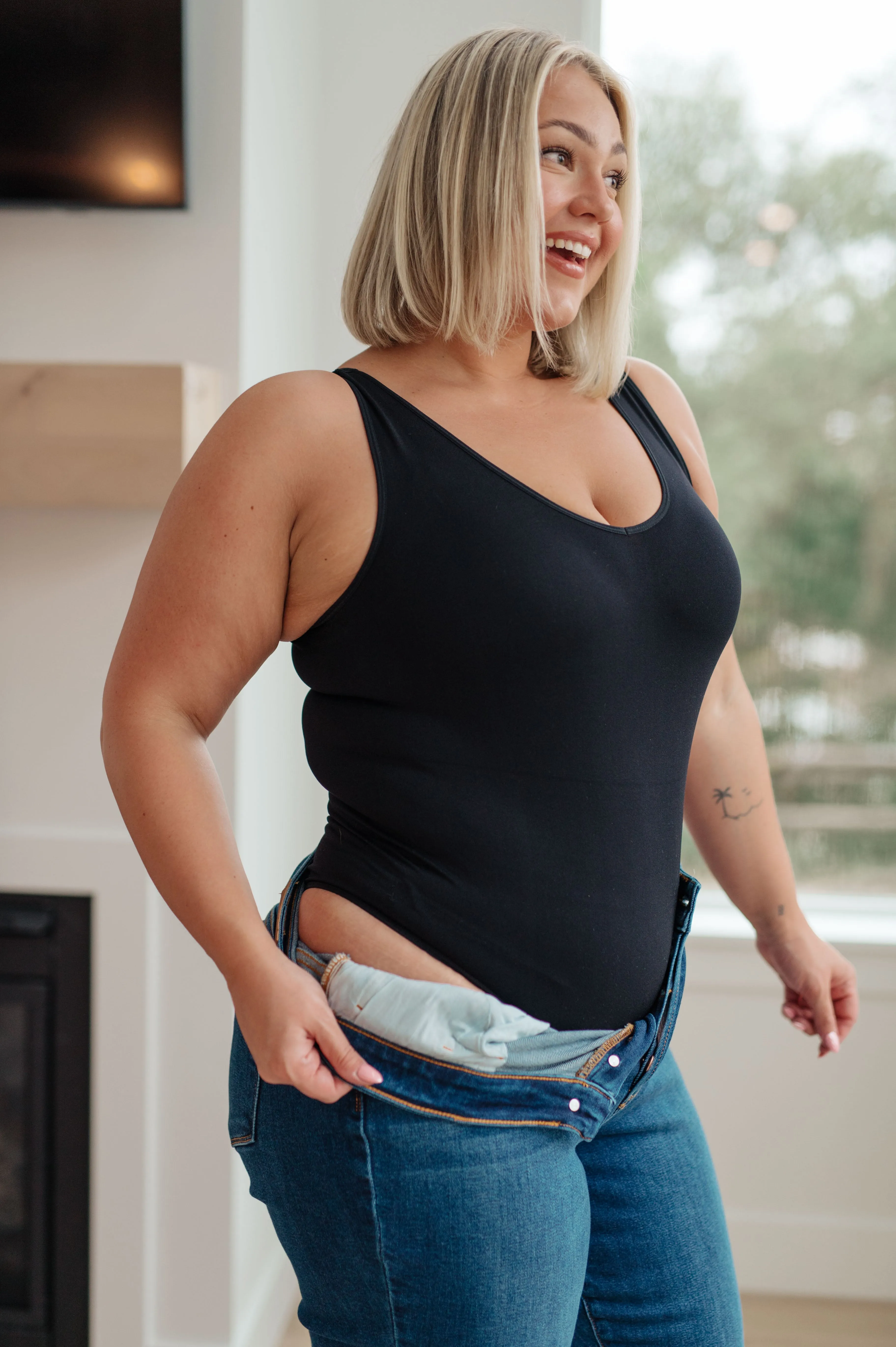 The Basics Bodysuit In Black sold by Roxie’s Picks product image thumbnail 4