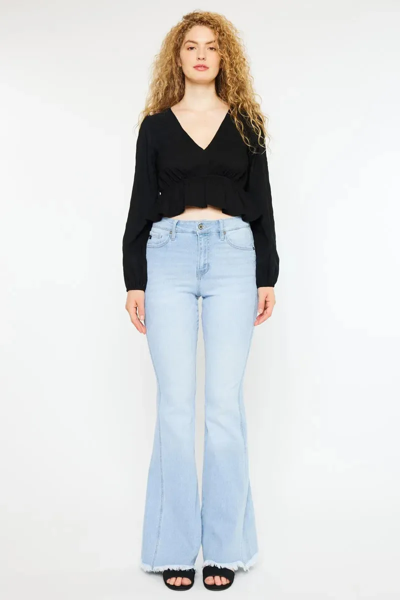 Kancan High Rise Curvy Flare Jeans sold by Roxie’s Picks