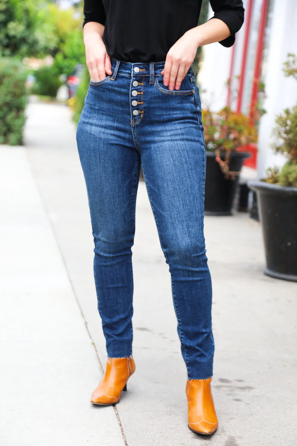 Stand Out Dark Denim Curvy Jeans - FINAL SALE sold by Roxie’s Picks