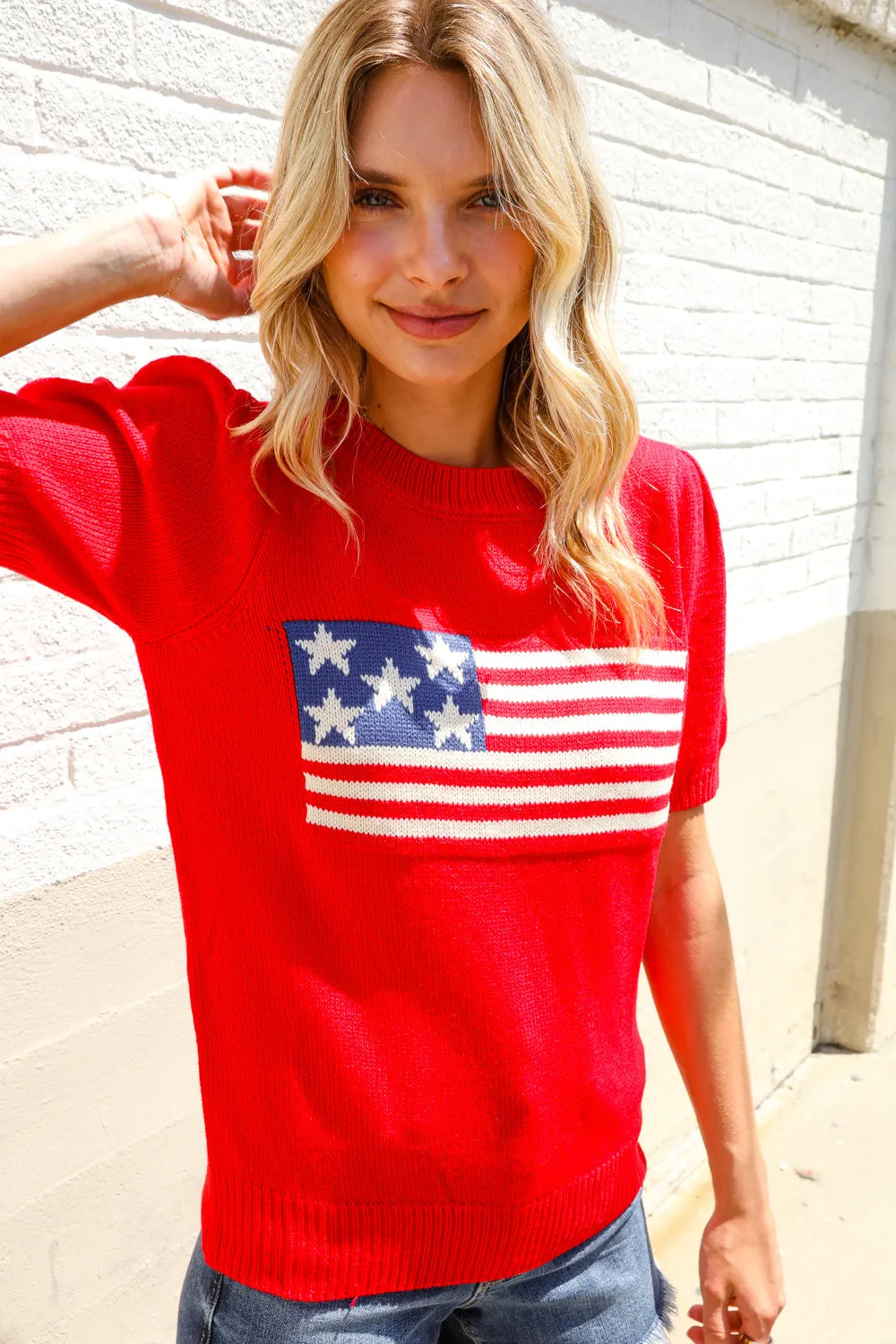 American Flag Pullover sold by Roxie’s Picks product image thumbnail 3