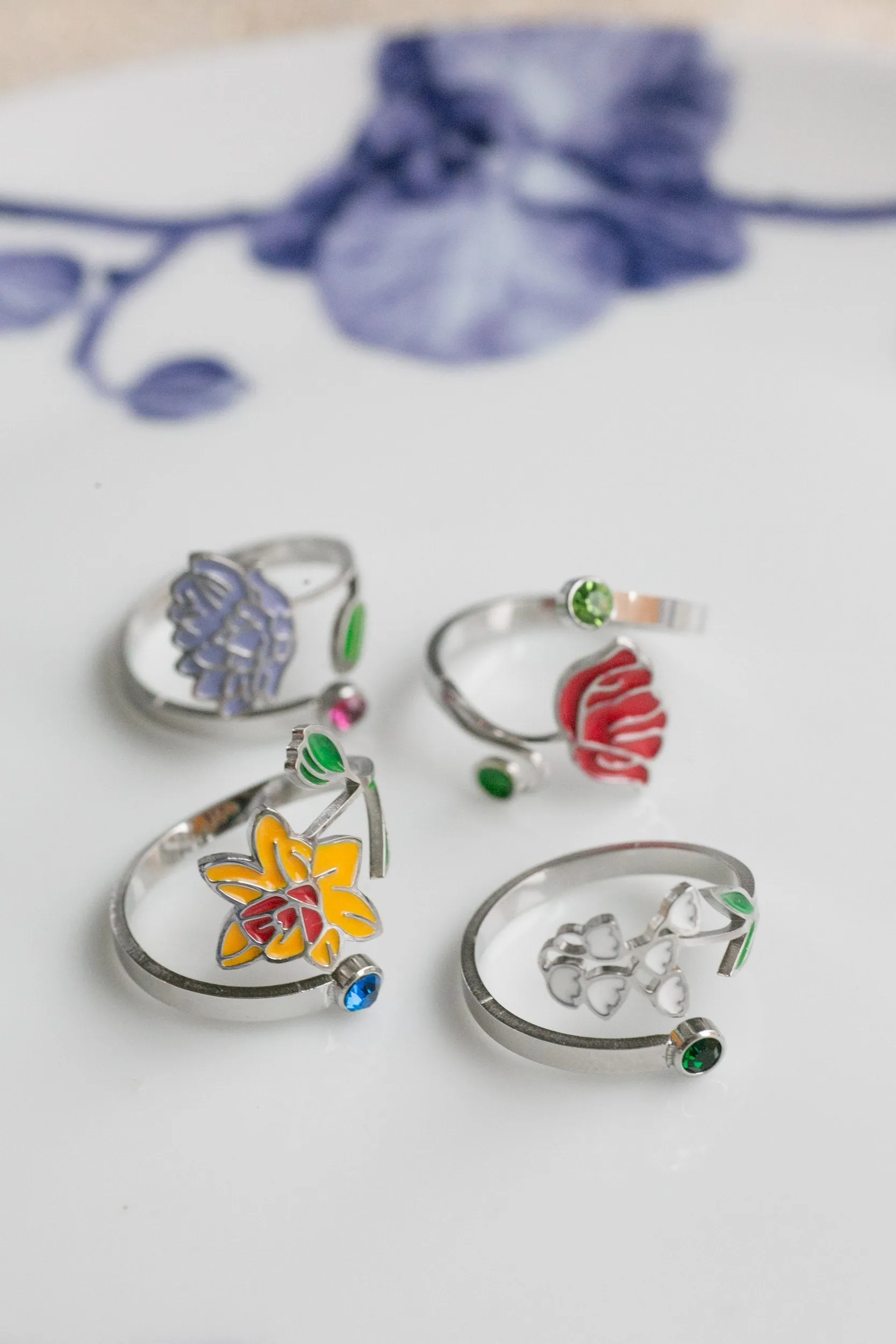 Colorful Birth Flower Ring sold by Roxie’s Picks product image thumbnail 3