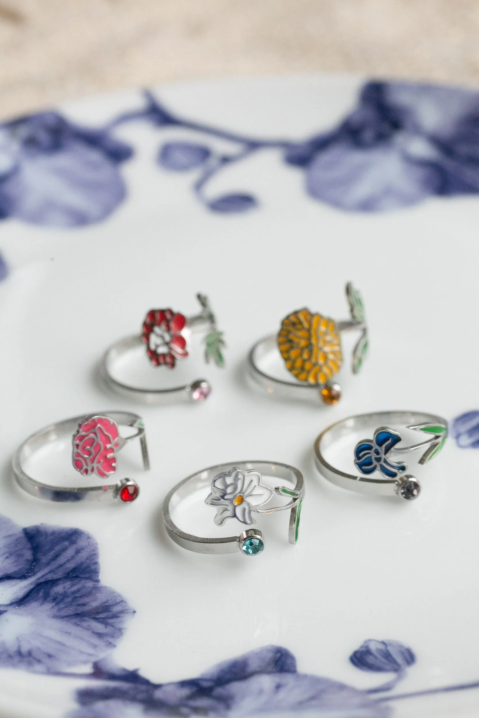 Colorful Birth Flower Ring sold by Roxie’s Picks product image thumbnail 4