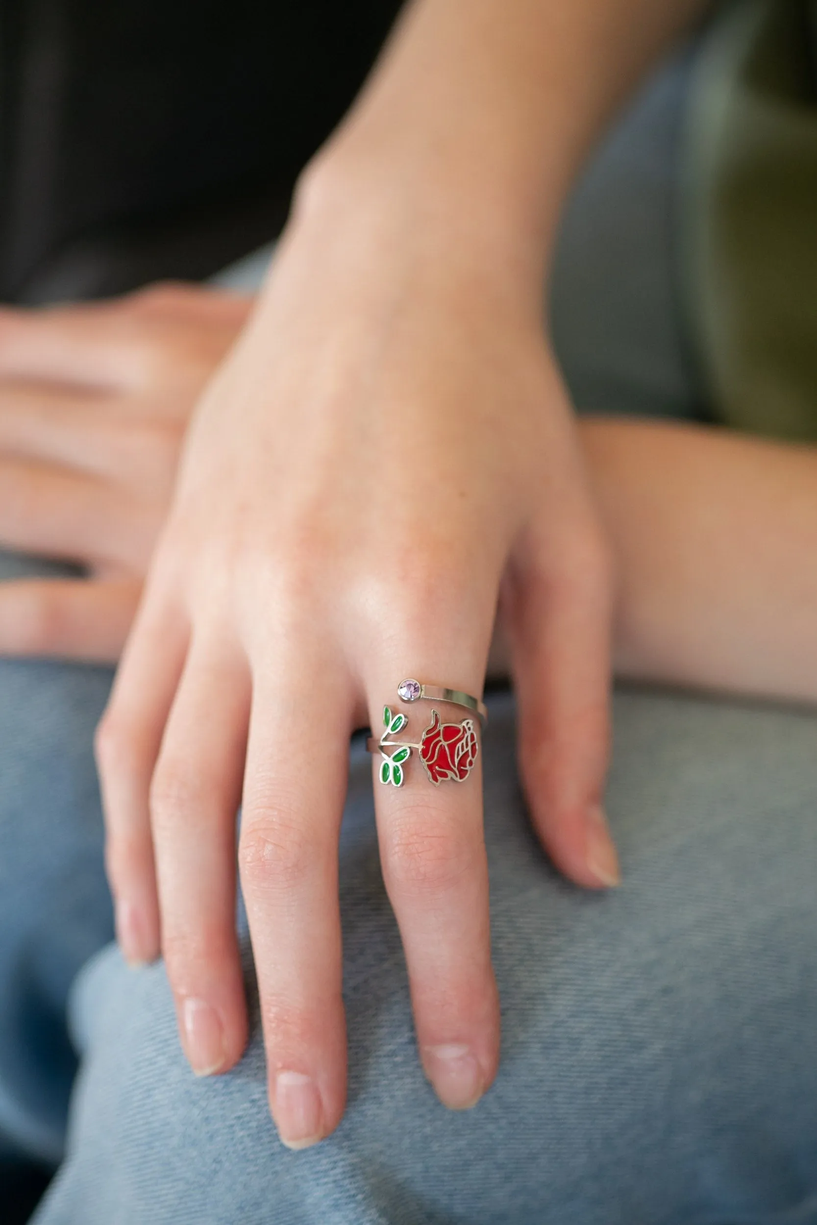 Colorful Birth Flower Ring sold by Roxie’s Picks product image thumbnail 5