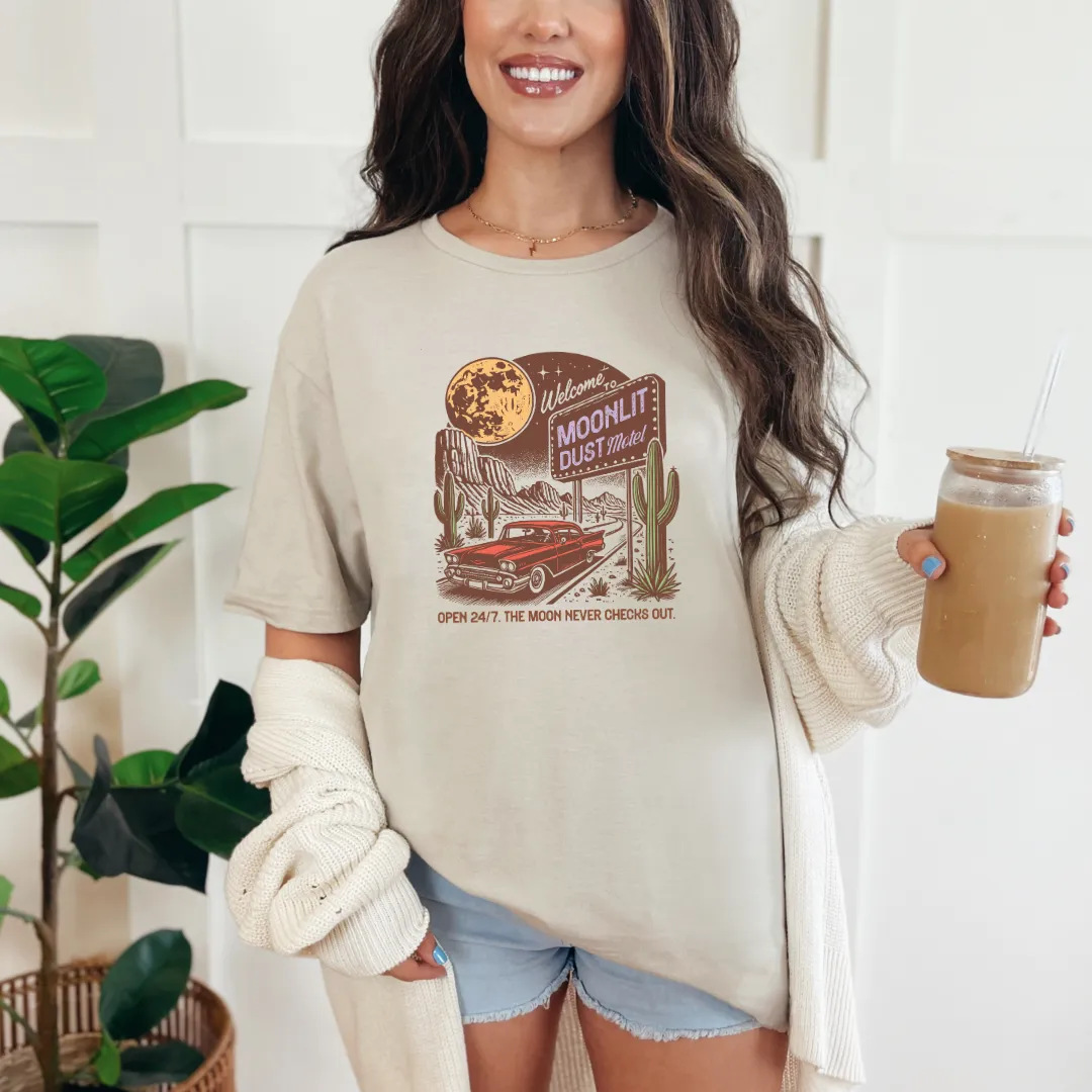 Moonlit Dust Motel Graphic Tee - Final Sale sold by Roxie’s Picks