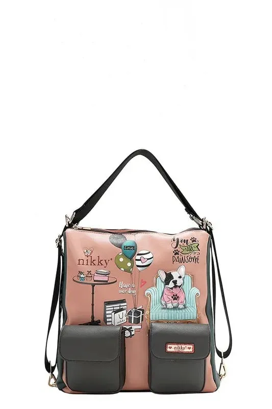 Nicole Lee USA Multifunction Adjustable Strap Eco-Leather Backpack sold by Roxie’s Picks