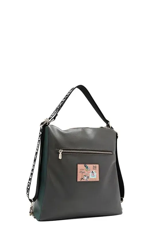 Nicole Lee USA Multifunction Adjustable Strap Eco-Leather Backpack sold by Roxie’s Picks product image thumbnail 5