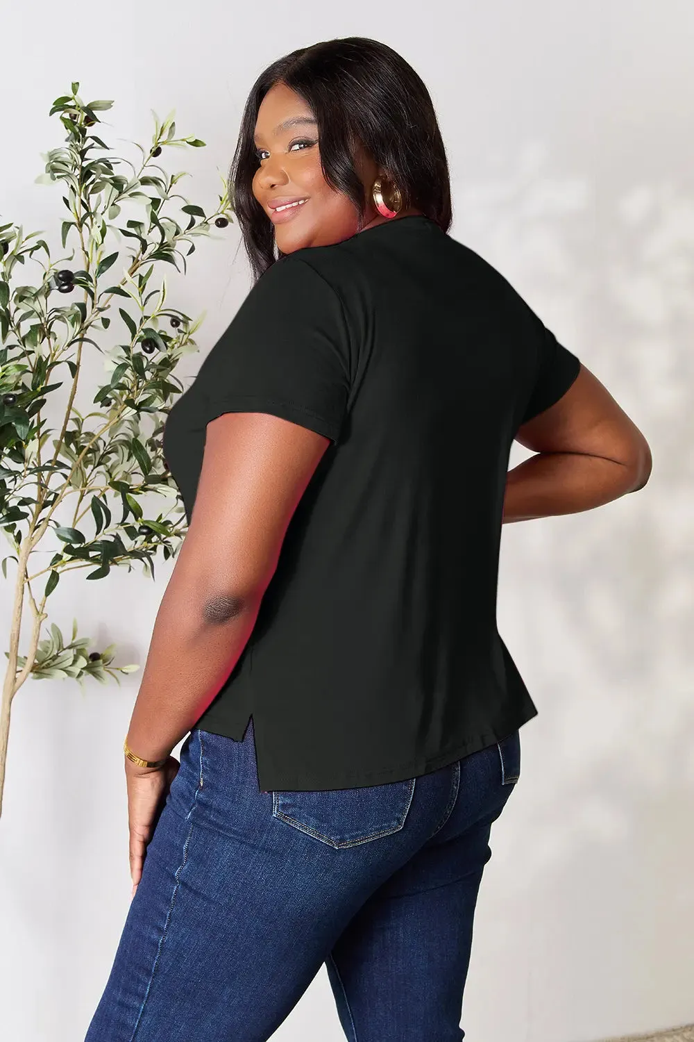 Basic Bae Full Size Round Neck Short Sleeve T-Shirt sold by Roxie’s Picks product image thumbnail 5