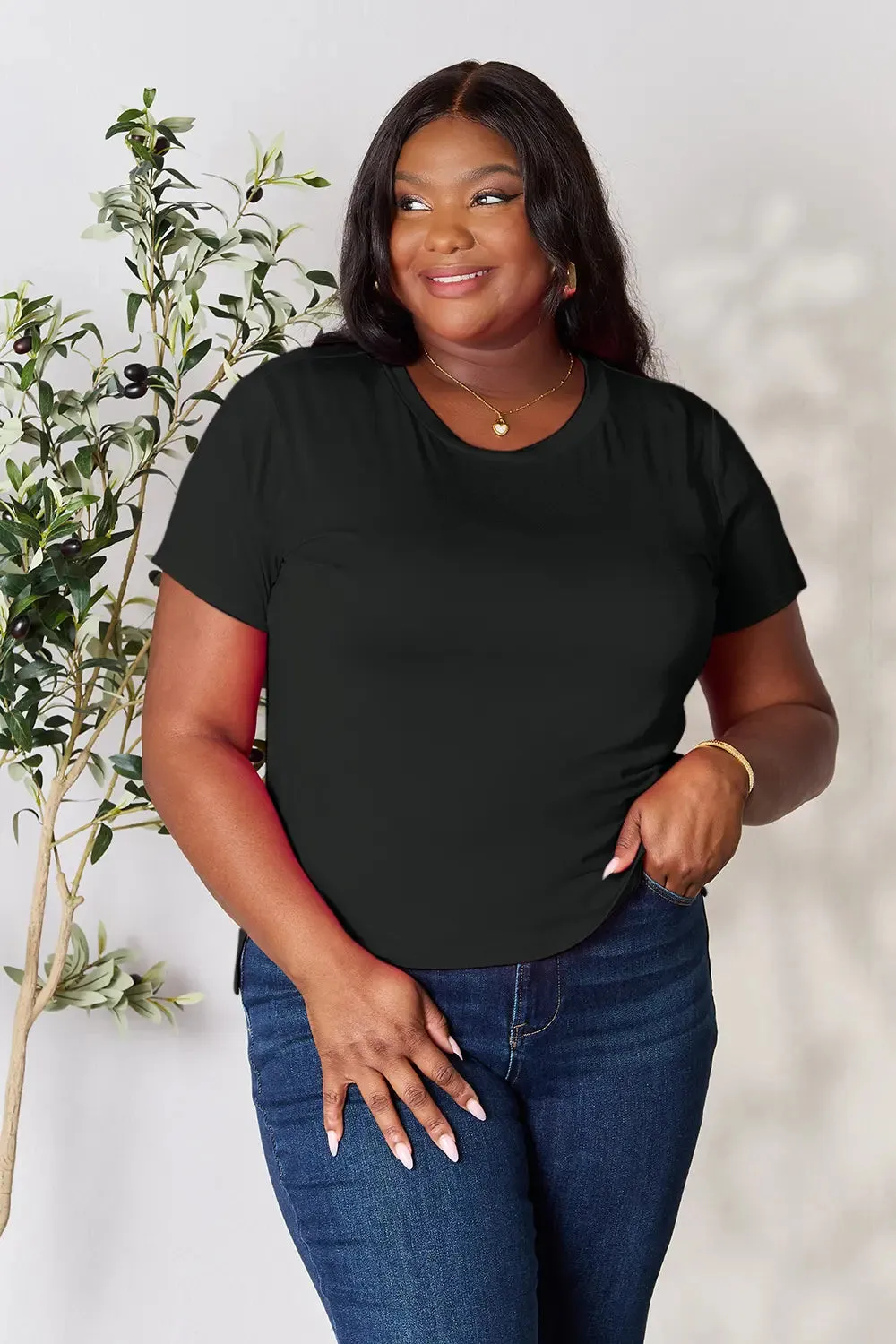 Basic Bae Full Size Round Neck Short Sleeve T-Shirt sold by Roxie’s Picks product image thumbnail 4