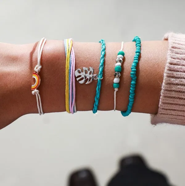 Summer Rainbow Fun Color Anklet Bracelet sold by Roxie’s Picks product image thumbnail 2