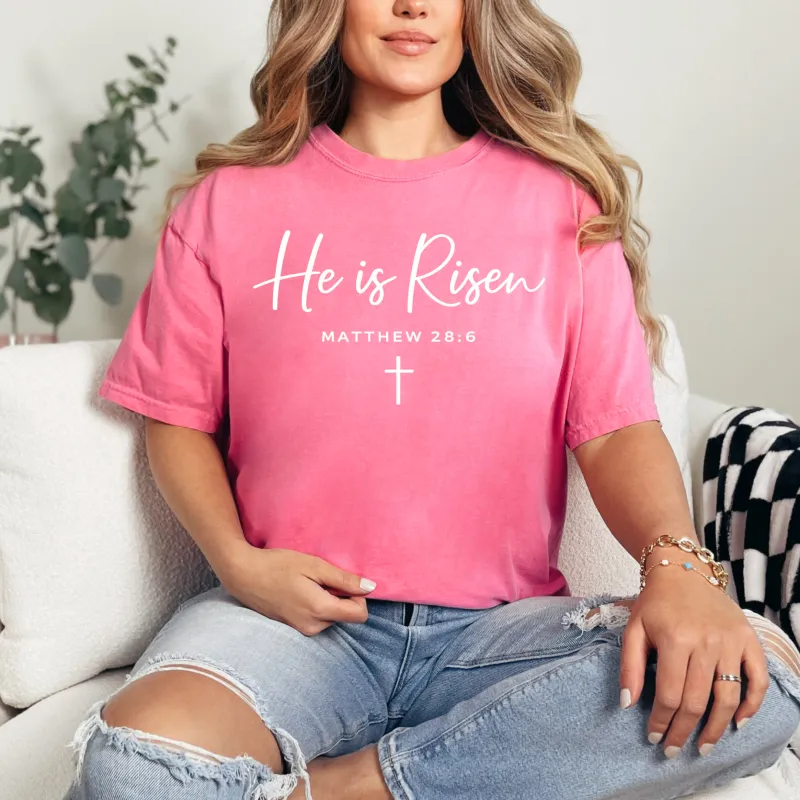 He Is Risen Graphic Tee sold by Roxie’s Picks