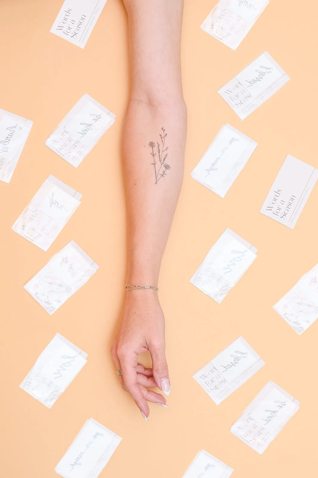 Words For A Season Temporary Tattoo BE STILL sold by Roxie’s Picks product image thumbnail 2