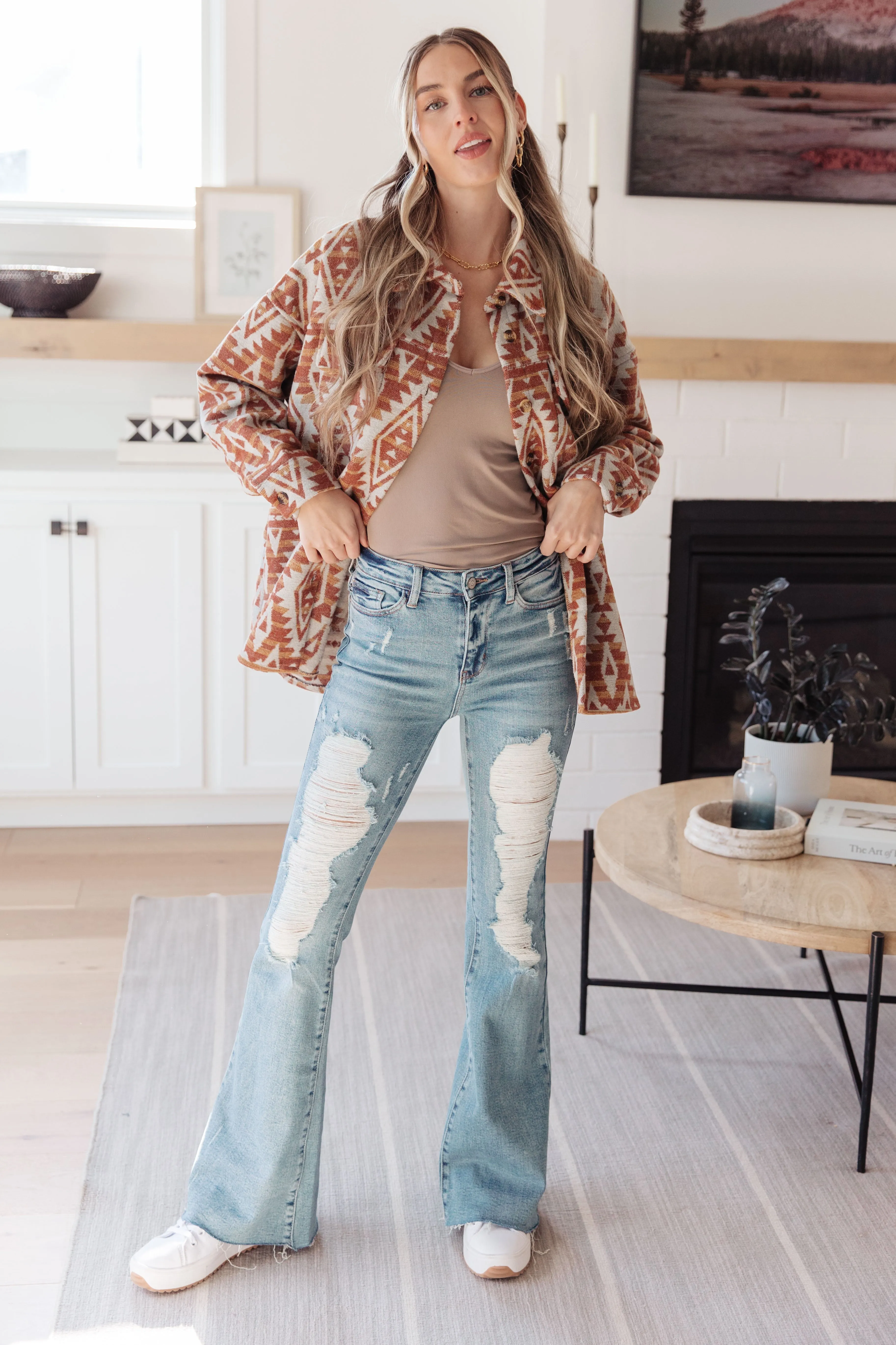Gather Round Aztec Shacket sold by Roxie’s Picks product image thumbnail 5