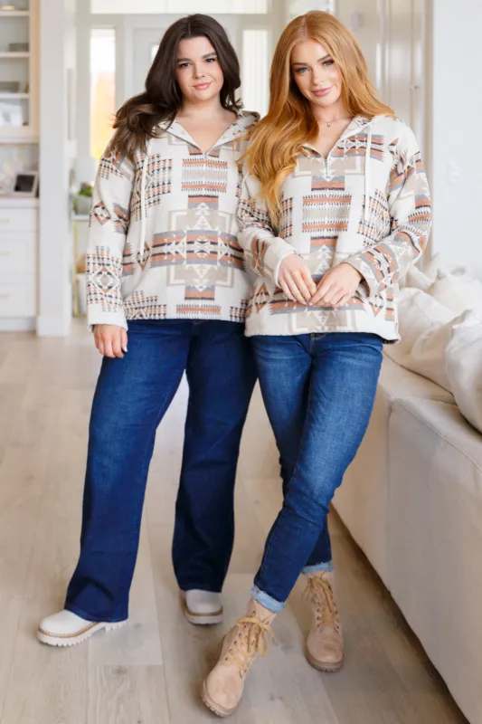 Just Going For It Aztec Hoodie made by Roxie’s Picks