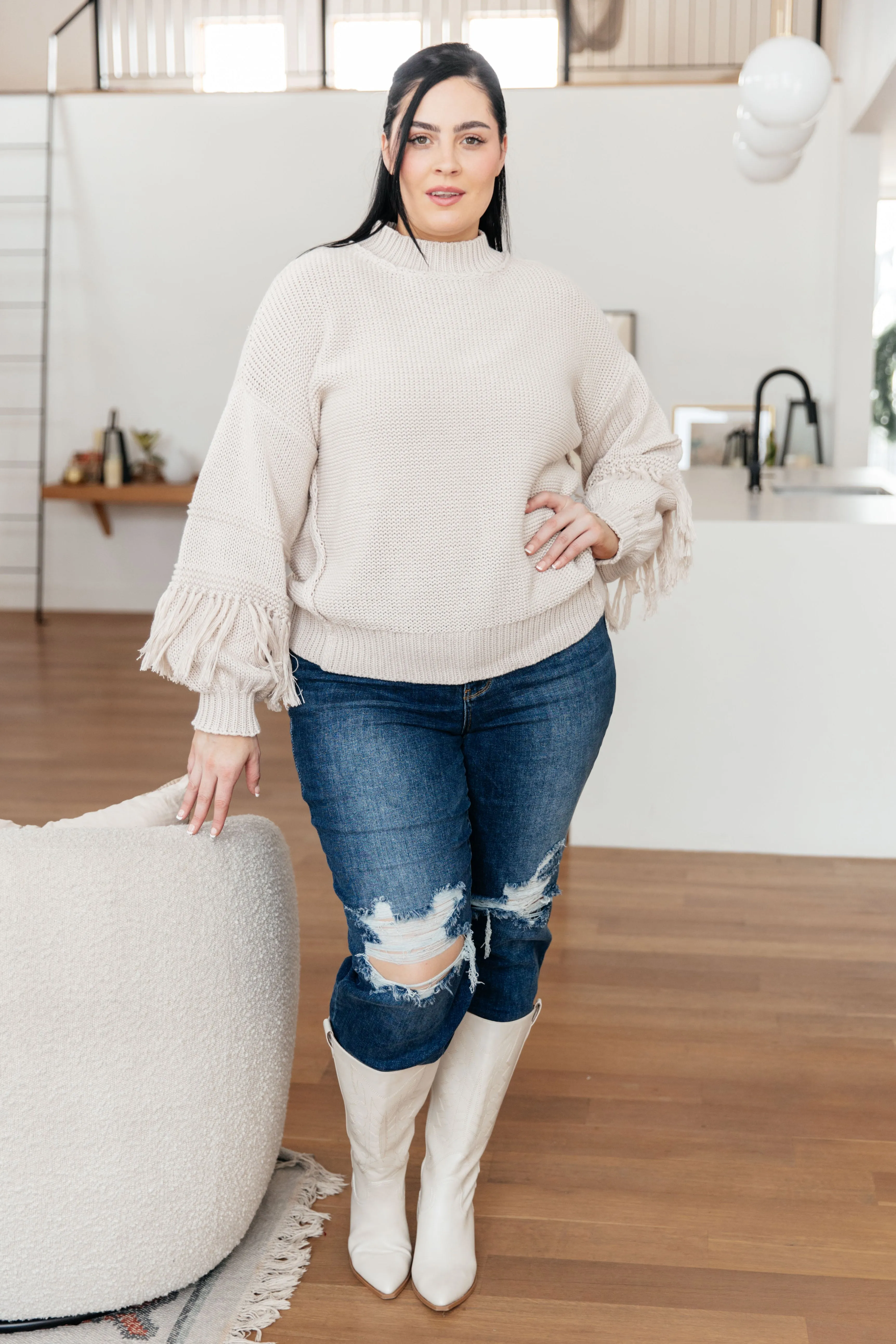 Handle It All Fringe Detail Sweater sold by Roxie’s Picks product image thumbnail 3