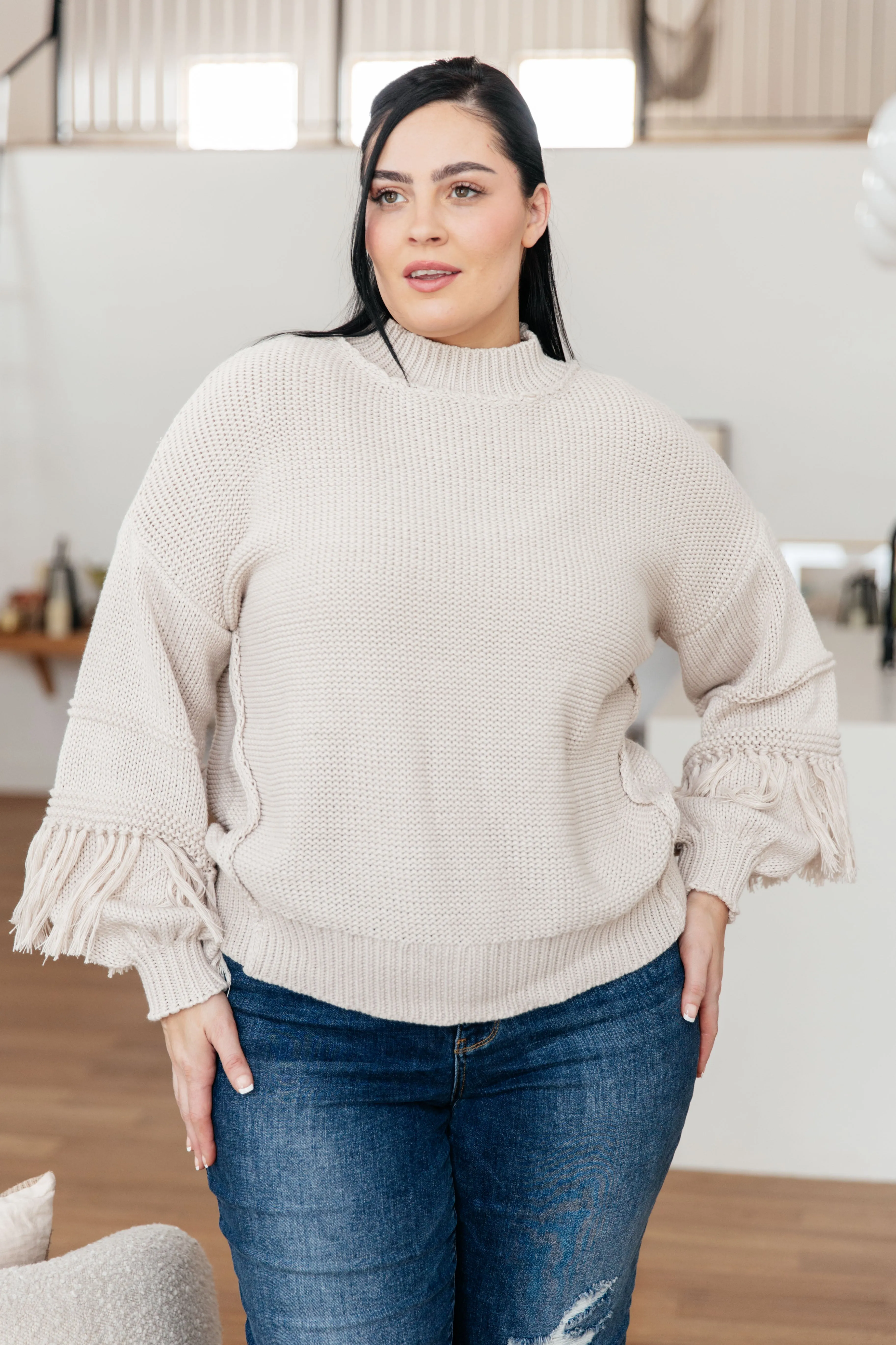 Handle It All Fringe Detail Sweater sold by Roxie’s Picks product image thumbnail 2