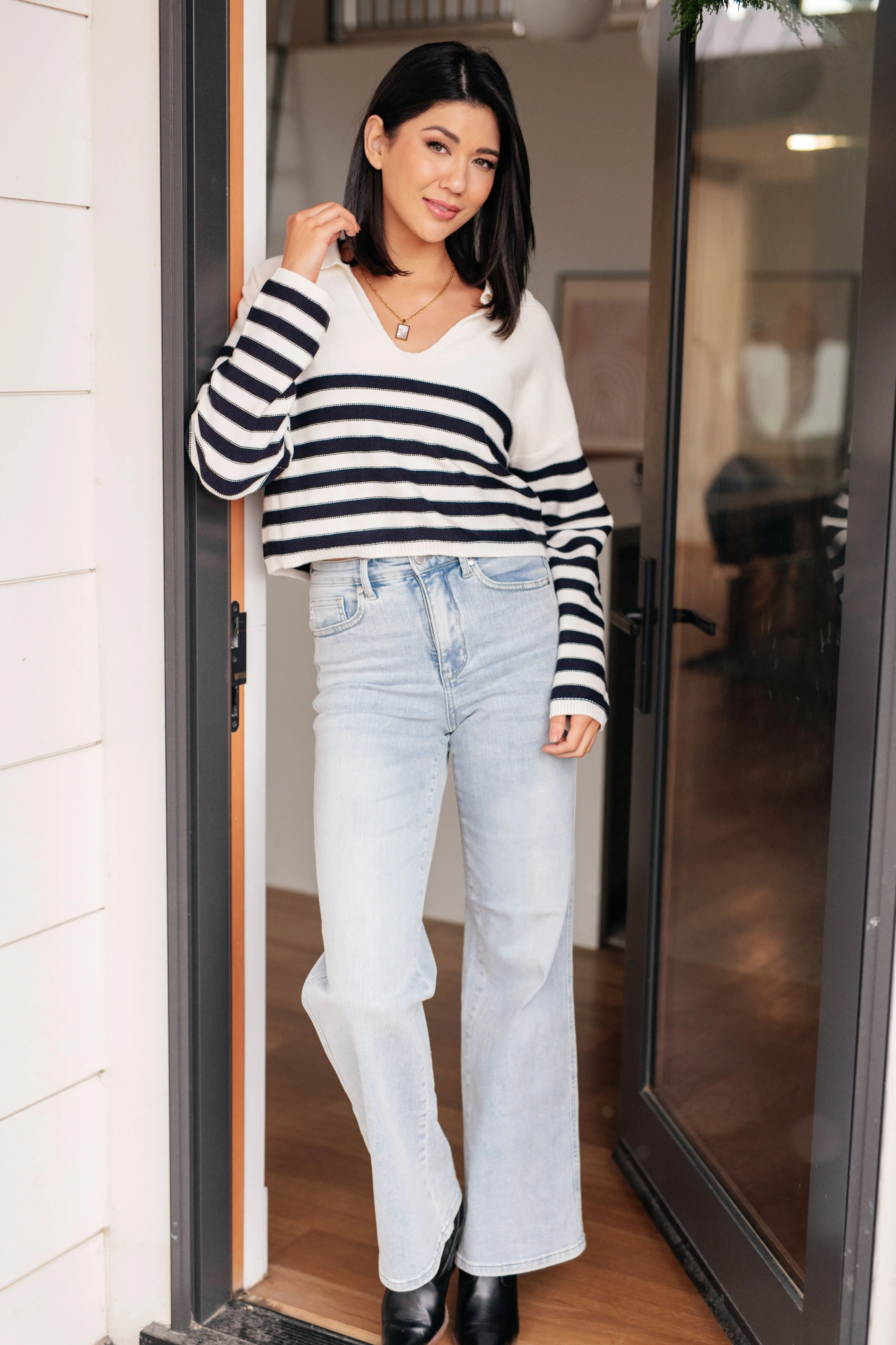 Memorable Moments Striped Sweater in White sold by Roxie’s Picks product image thumbnail 4