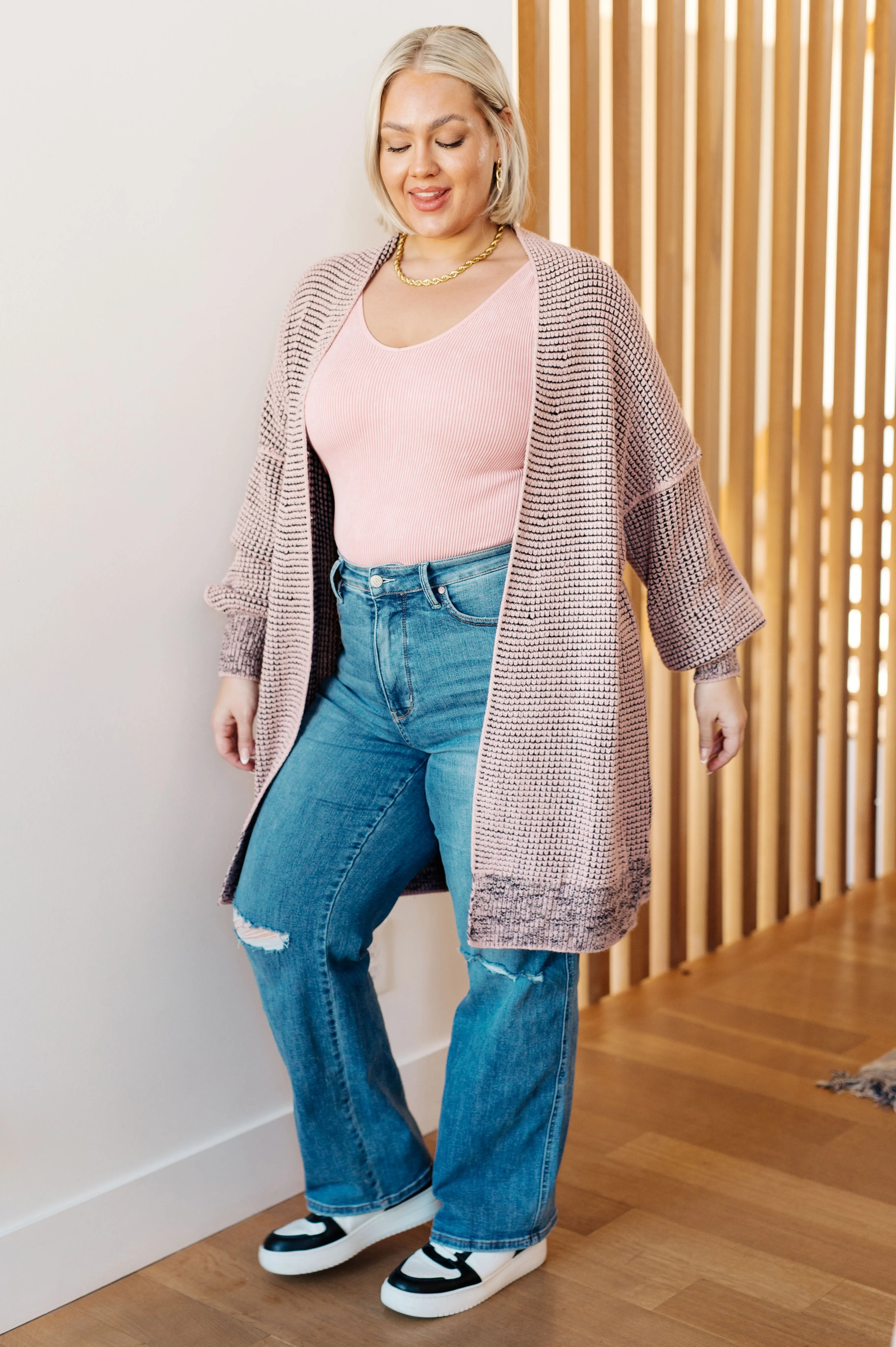 The Way It Was Cardigan in Mauve sold by Roxie’s Picks product image thumbnail 2