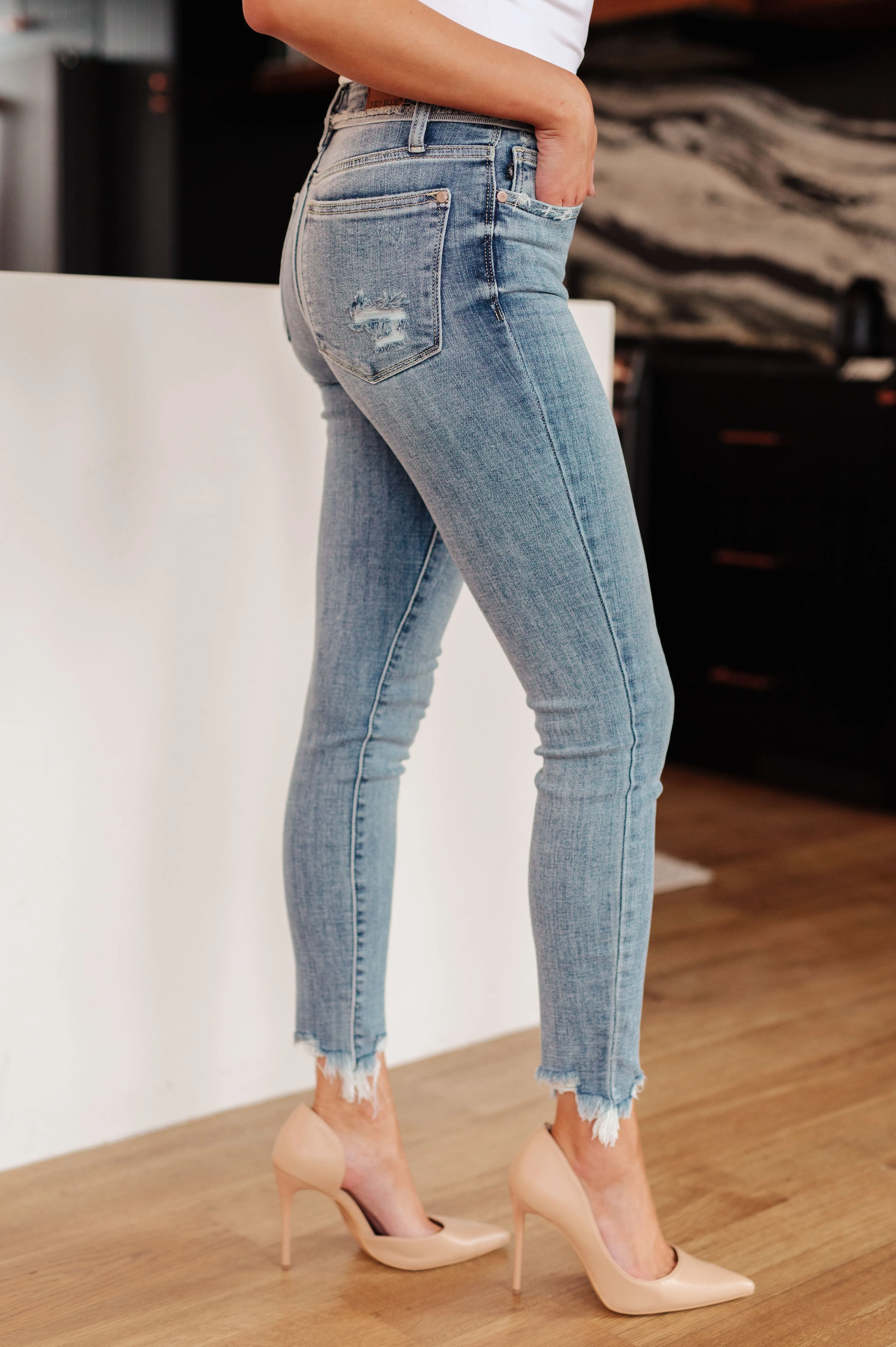 Sherry Mid Rise Release Waistband Detail Skinny sold by Roxie’s Picks product image thumbnail 5