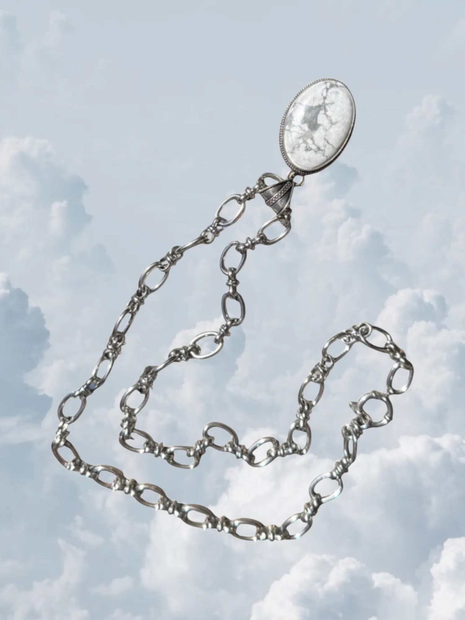 Howlite Silver sold by Zandria