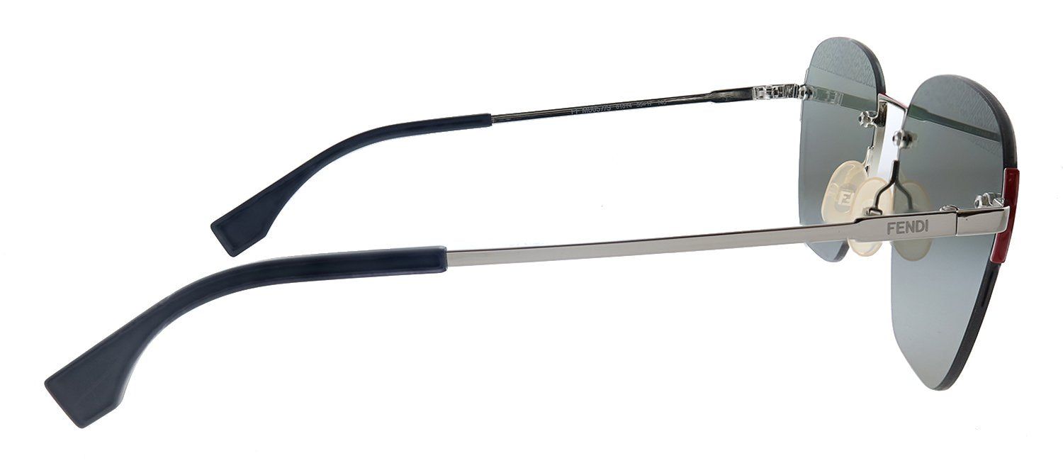 Fendi Men F is Fendi FF M0057/S 010 Square Metal Palladium Sunglasses with Silver Mirror Lens sold by Gaffos product image thumbnail 3