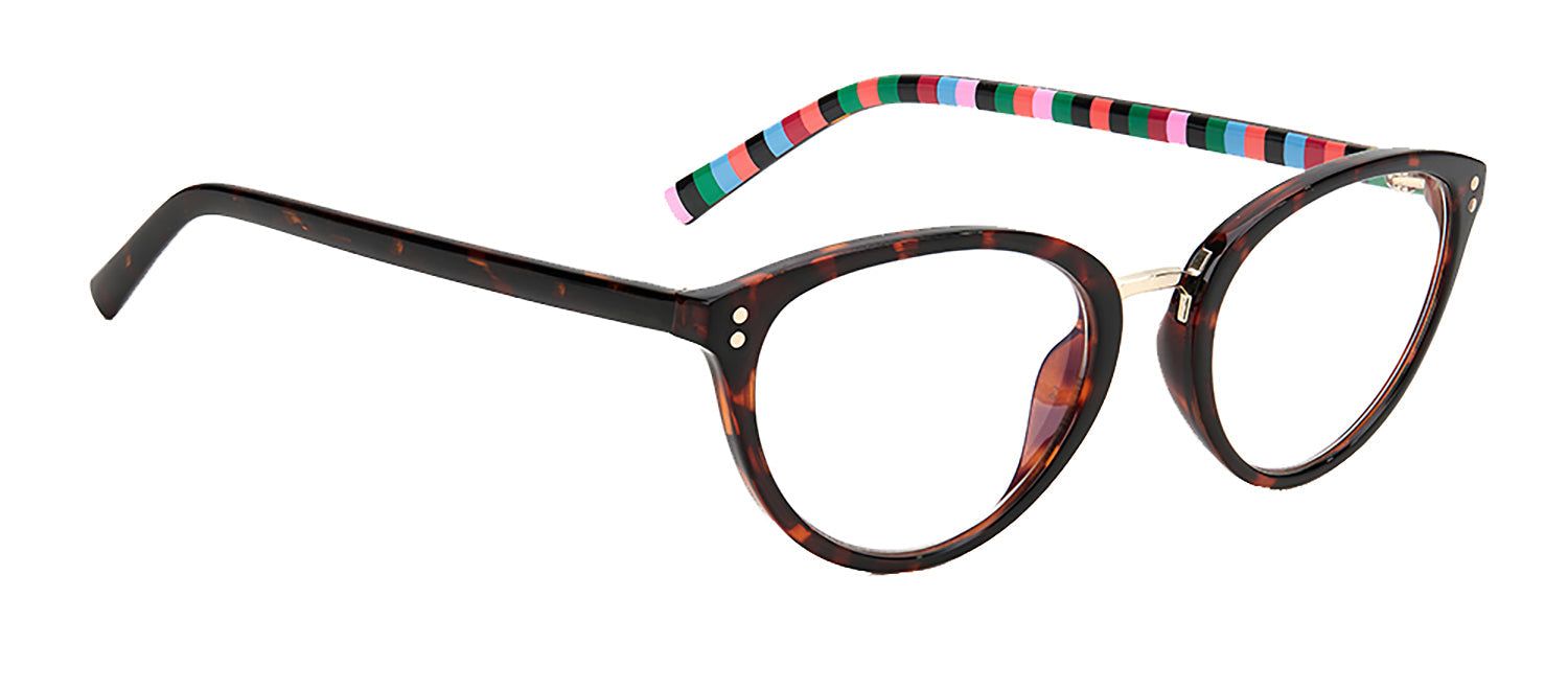 Kate Spade KS Emilia 086 Oval Plastic Havana Readers with Clear Blue Block Lens sold by Gaffos product image thumbnail 3