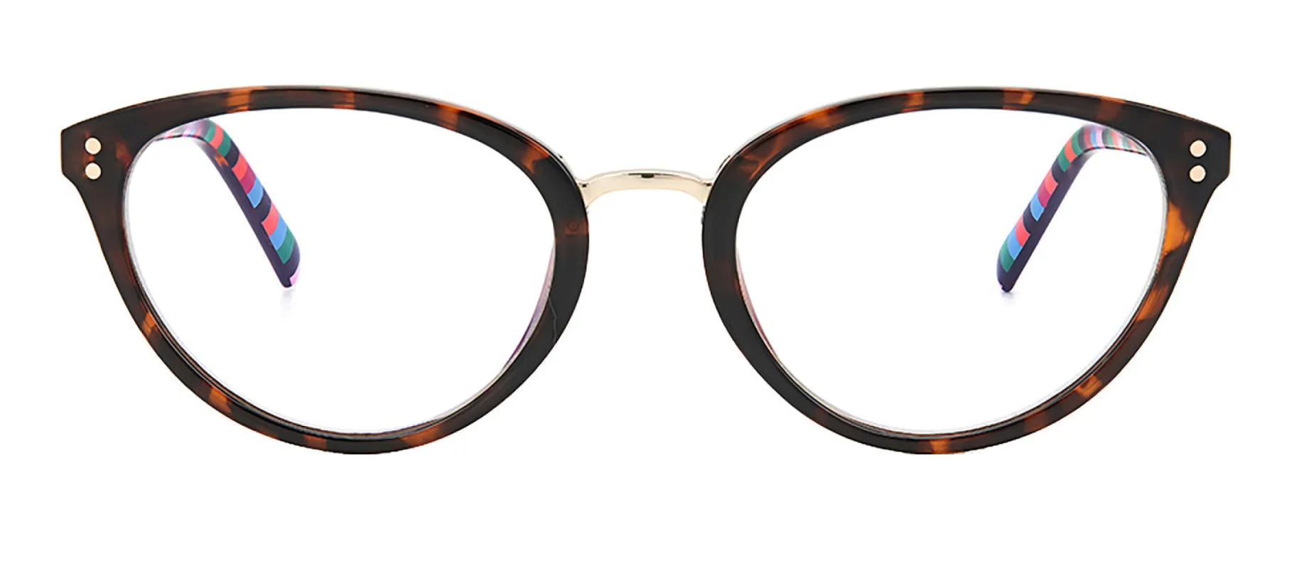 Kate Spade KS Emilia 086 Oval Plastic Havana Readers with Clear Blue Block Lens sold by Gaffos