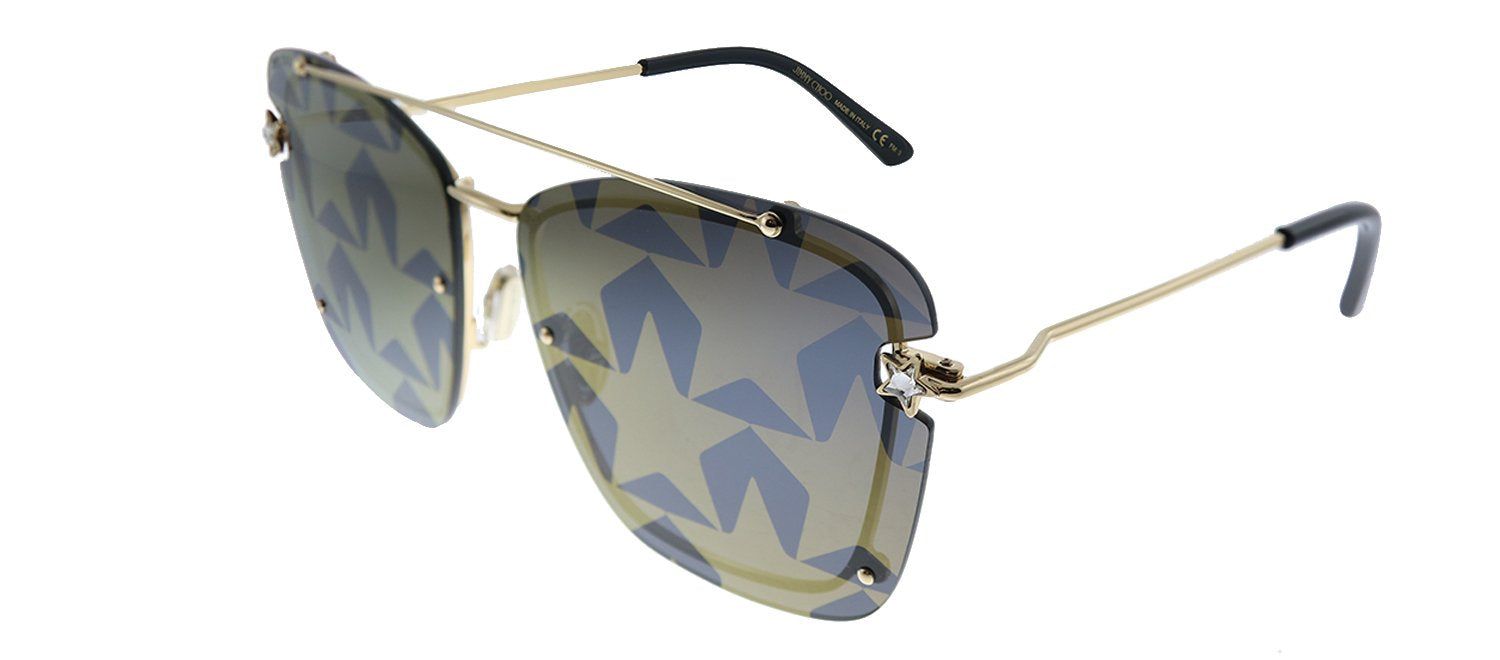Jimmy Choo JC AMBRA/S J5G 7Y Rectangle Metal Gold Sunglasses with Gold Lens sold by Gaffos product image thumbnail 2