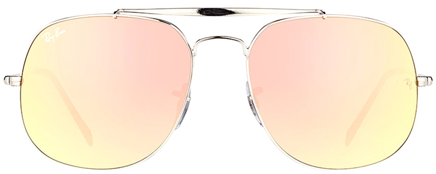 Ray-Ban RB 3561 003/7O Aviator Metal Silver Sunglasses with Pink Mirrored, Gradient Lens sold by Gaffos
