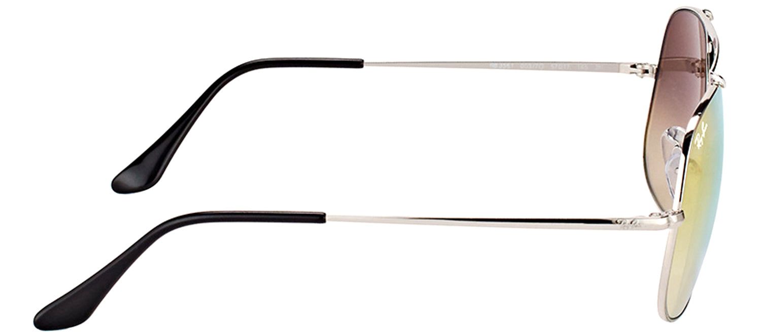 Ray-Ban RB 3561 003/7O Aviator Metal Silver Sunglasses with Pink Mirrored, Gradient Lens sold by Gaffos product image thumbnail 3