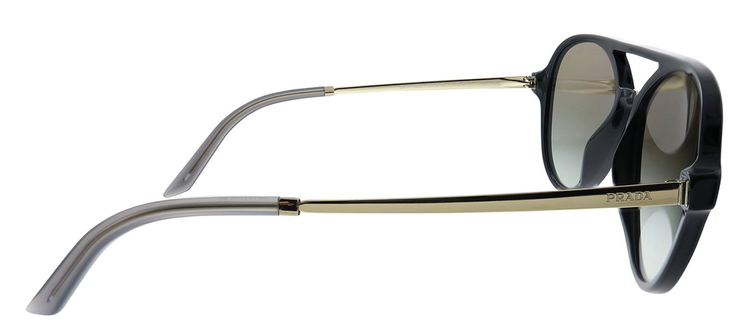 Prada PR 13WS 1AB0A7 Aviator Plastic Black Sunglasses with Grey Gradient Lens sold by Gaffos product image thumbnail 3