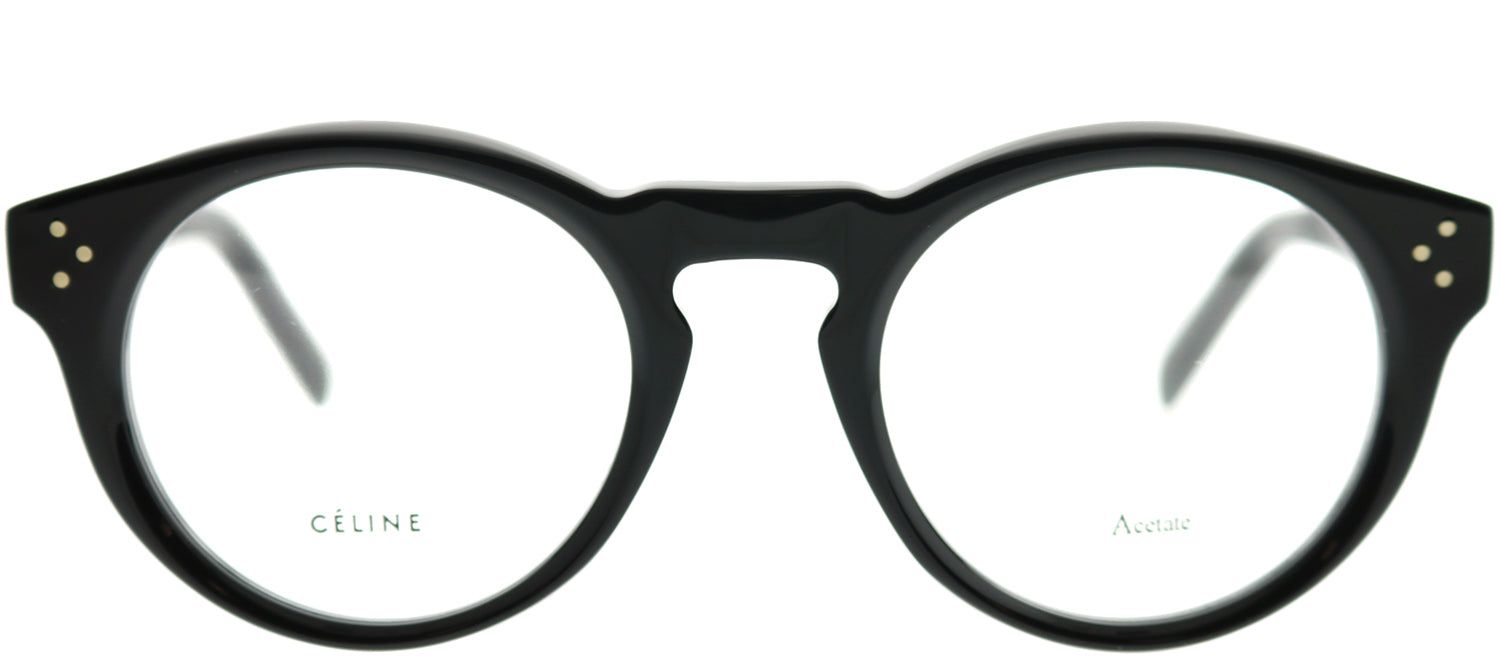 Celine CL 41381 807 Round Plastic Black Eyeglasses with Demo Lens sold by Gaffos